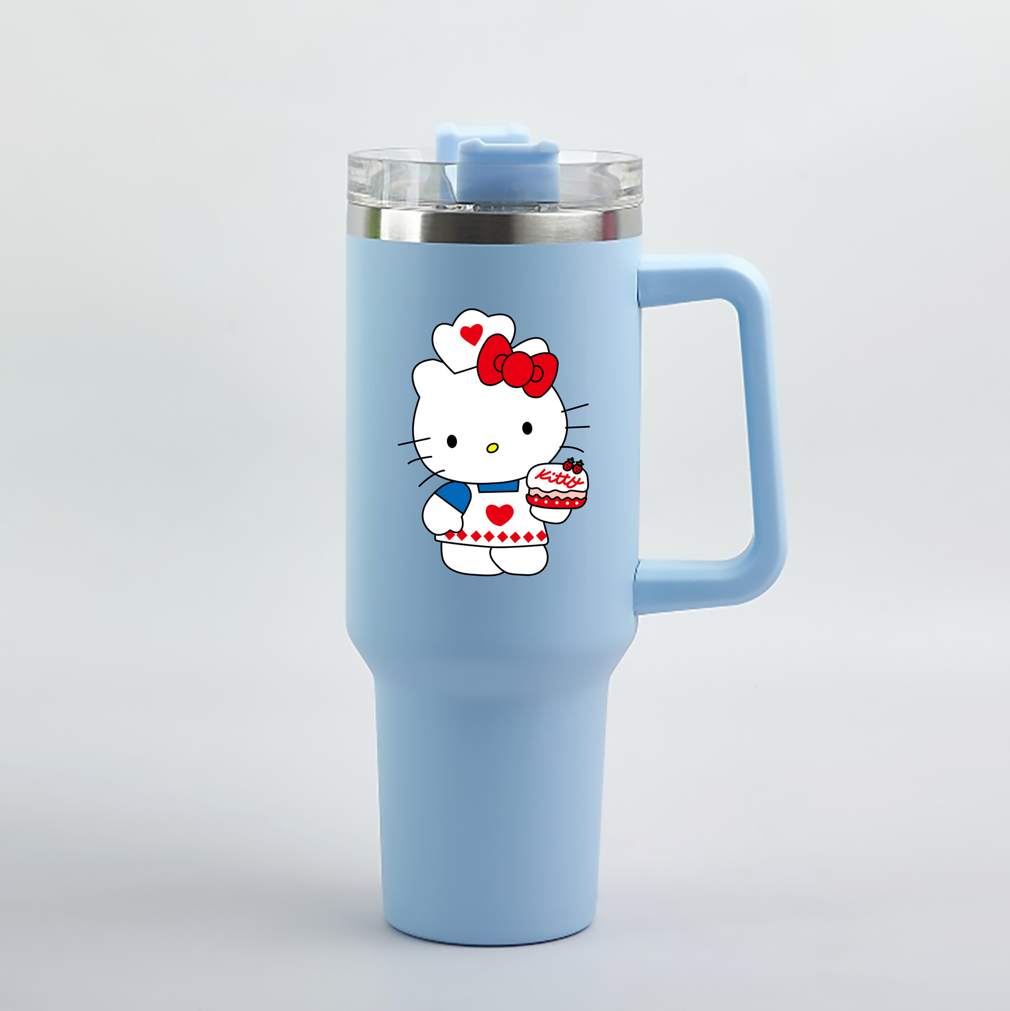 （画像用） Hello Kitty ハローキティ 1200mL車用タンブラー（カラープリント）