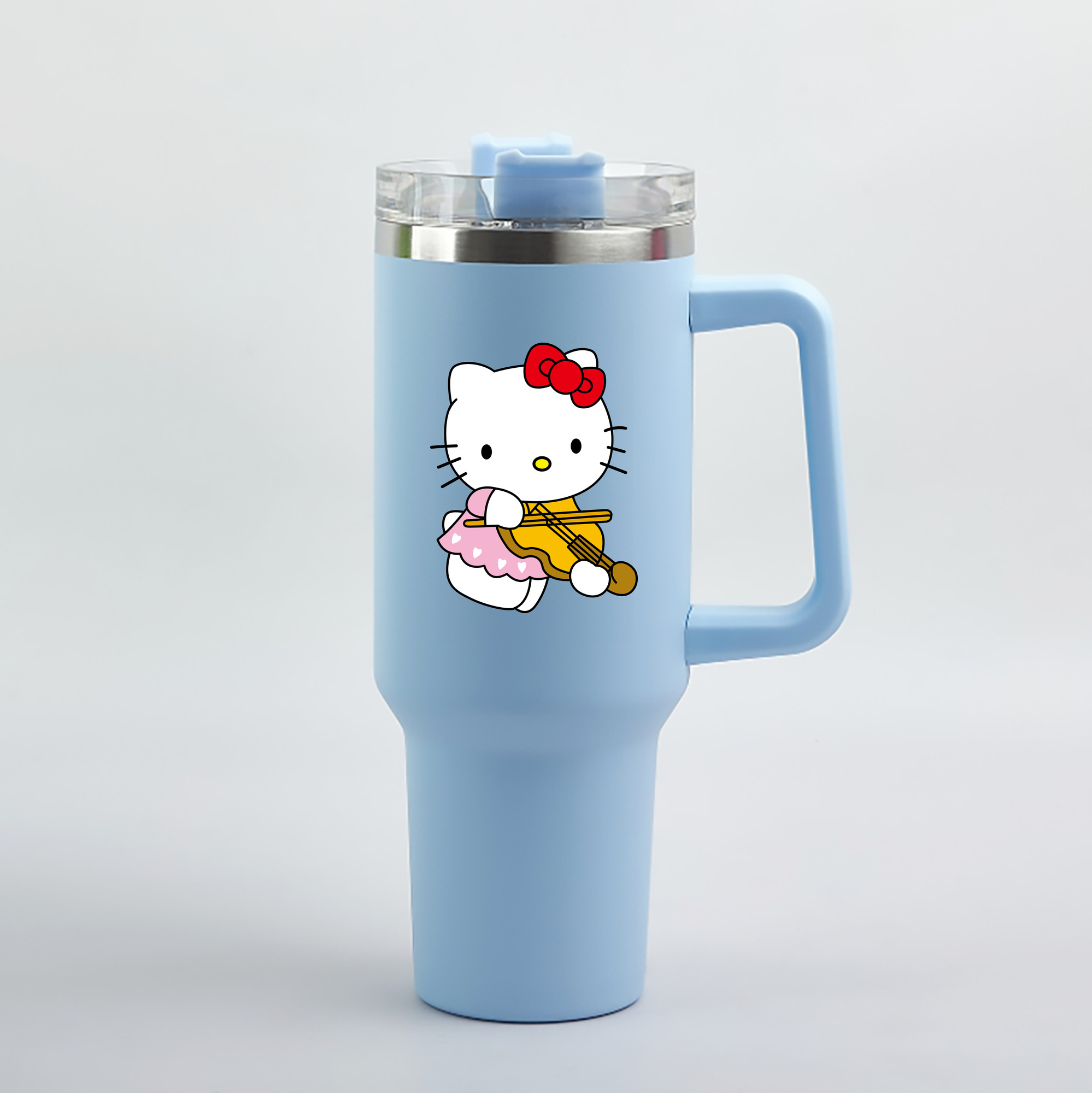 （画像用） Hello Kitty ハローキティ 1200mL車用タンブラー（カラープリント）