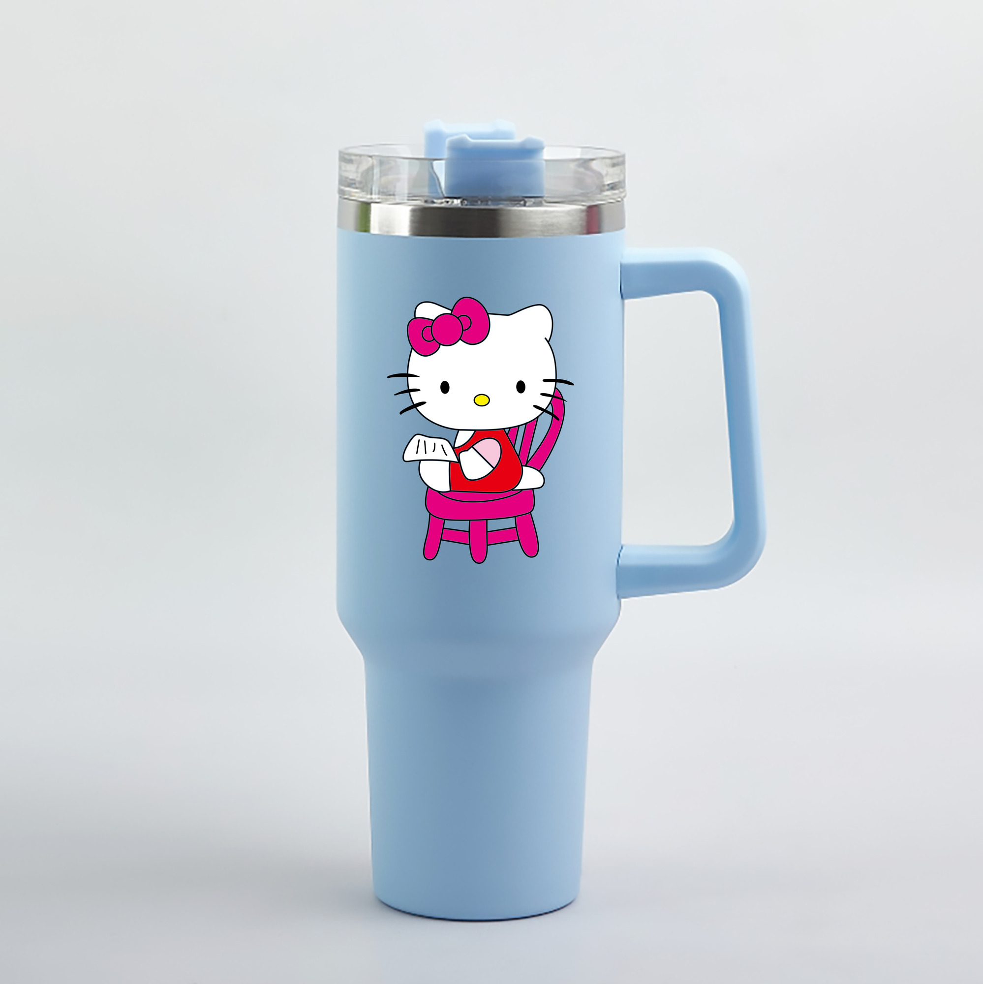 （画像用） Hello Kitty ハローキティ 1200mL車用タンブラー（カラープリント）
