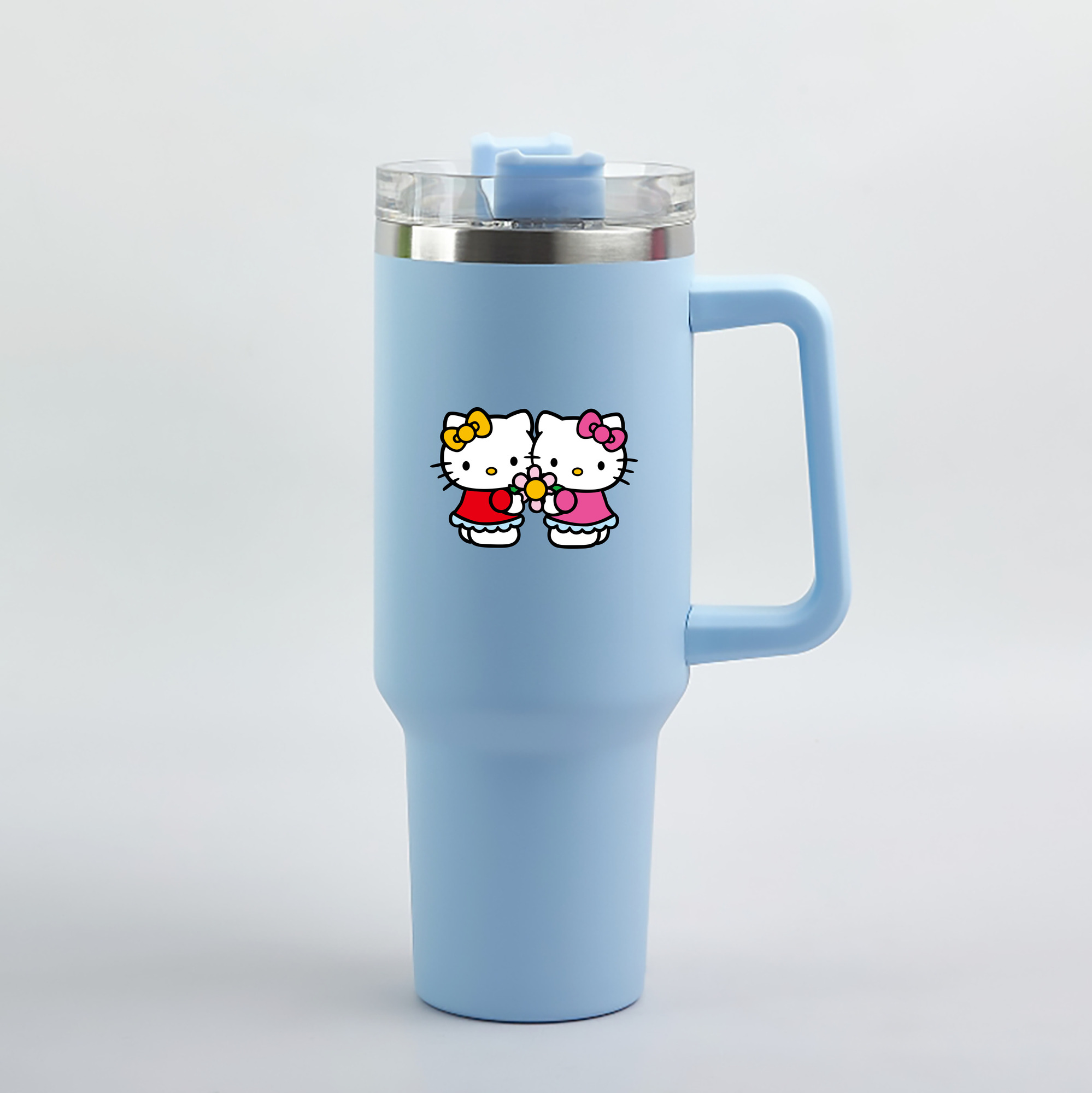 （画像用） Hello Kitty ハローキティ 1200mL車用タンブラー（カラープリント）