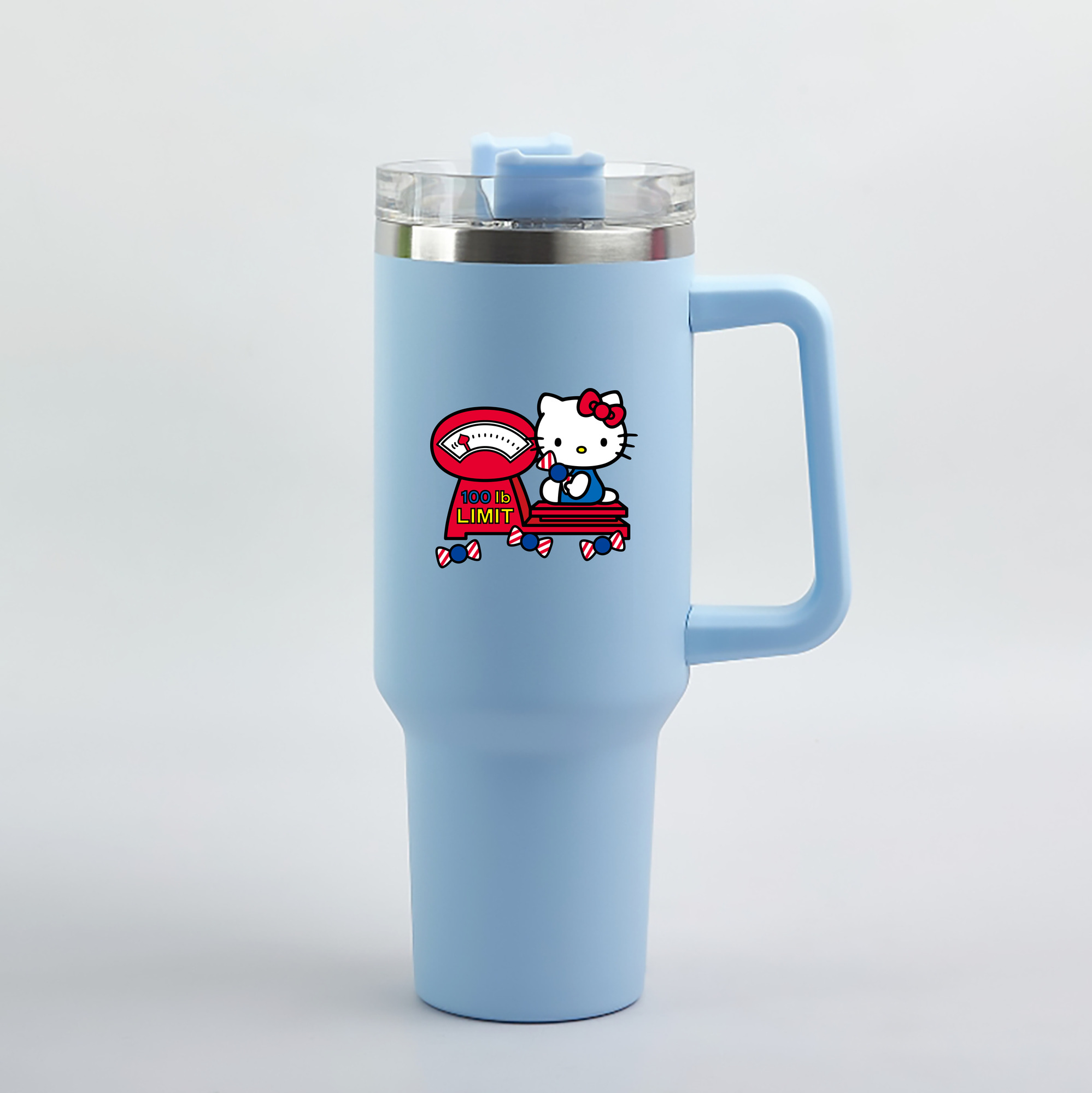 （画像用） Hello Kitty ハローキティ 1200mL車用タンブラー（カラープリント）