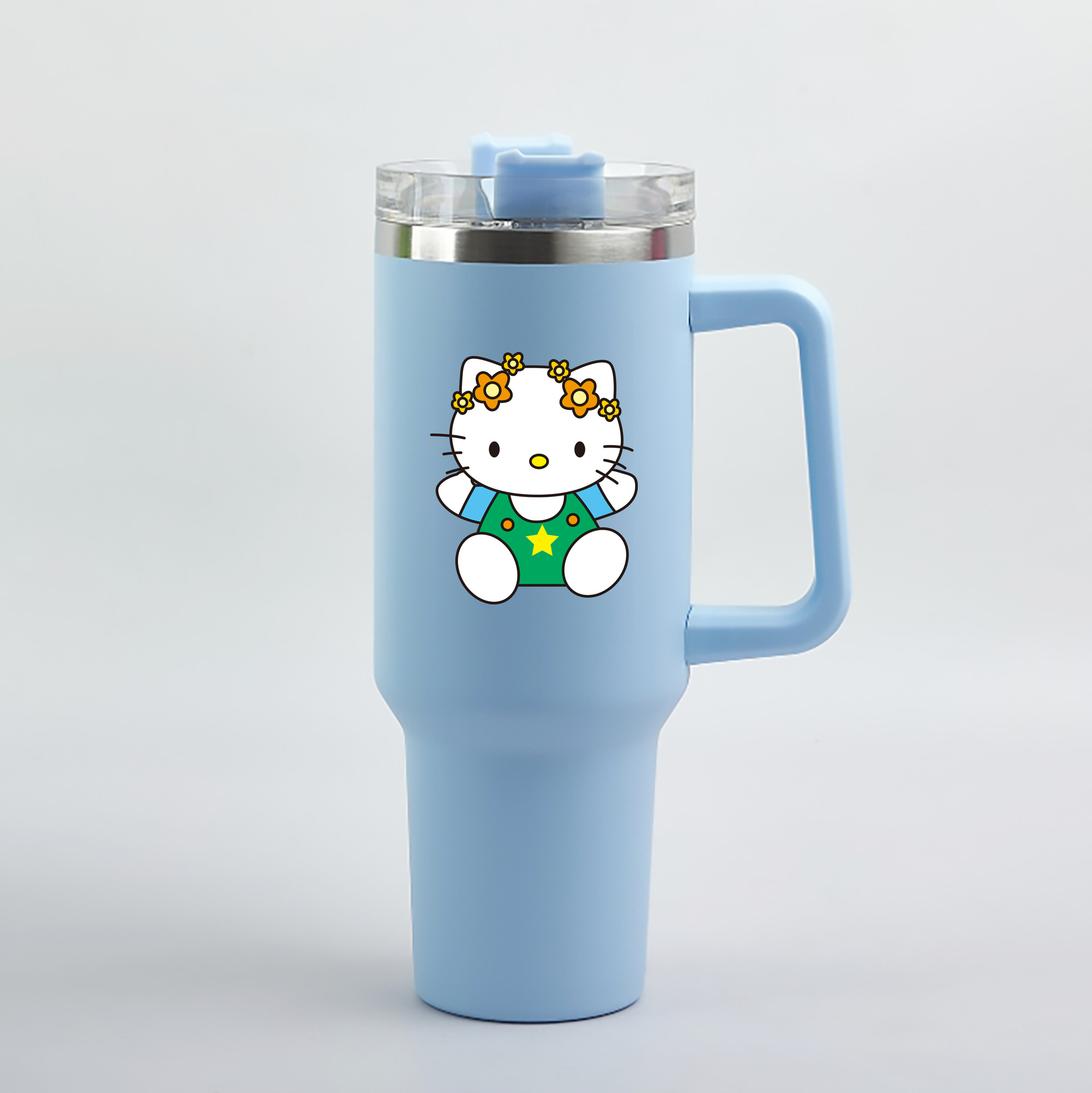 （画像用） Hello Kitty ハローキティ 1200mL車用タンブラー（カラープリント）