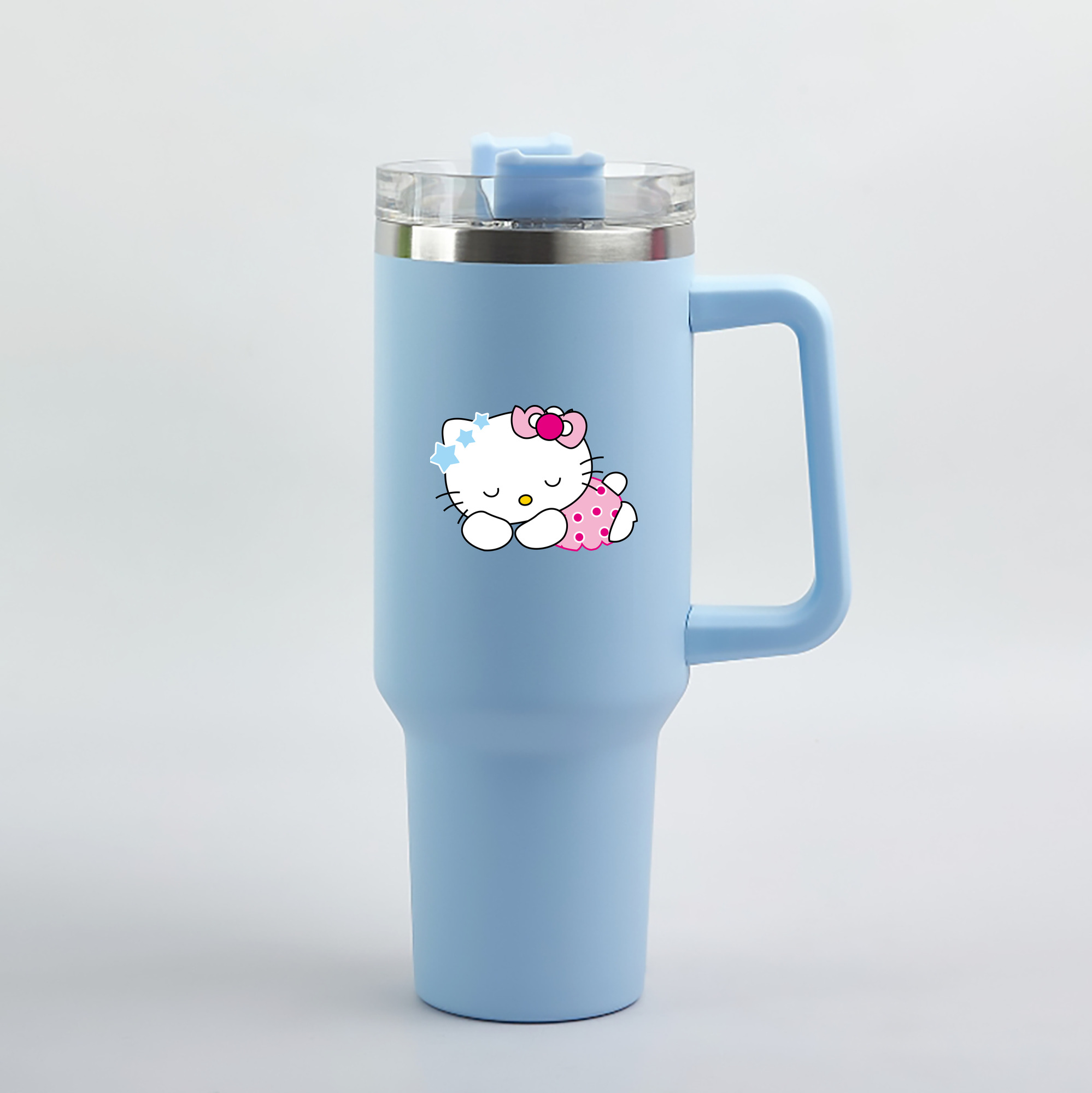 （画像用） Hello Kitty ハローキティ 1200mL車用タンブラー（カラープリント）