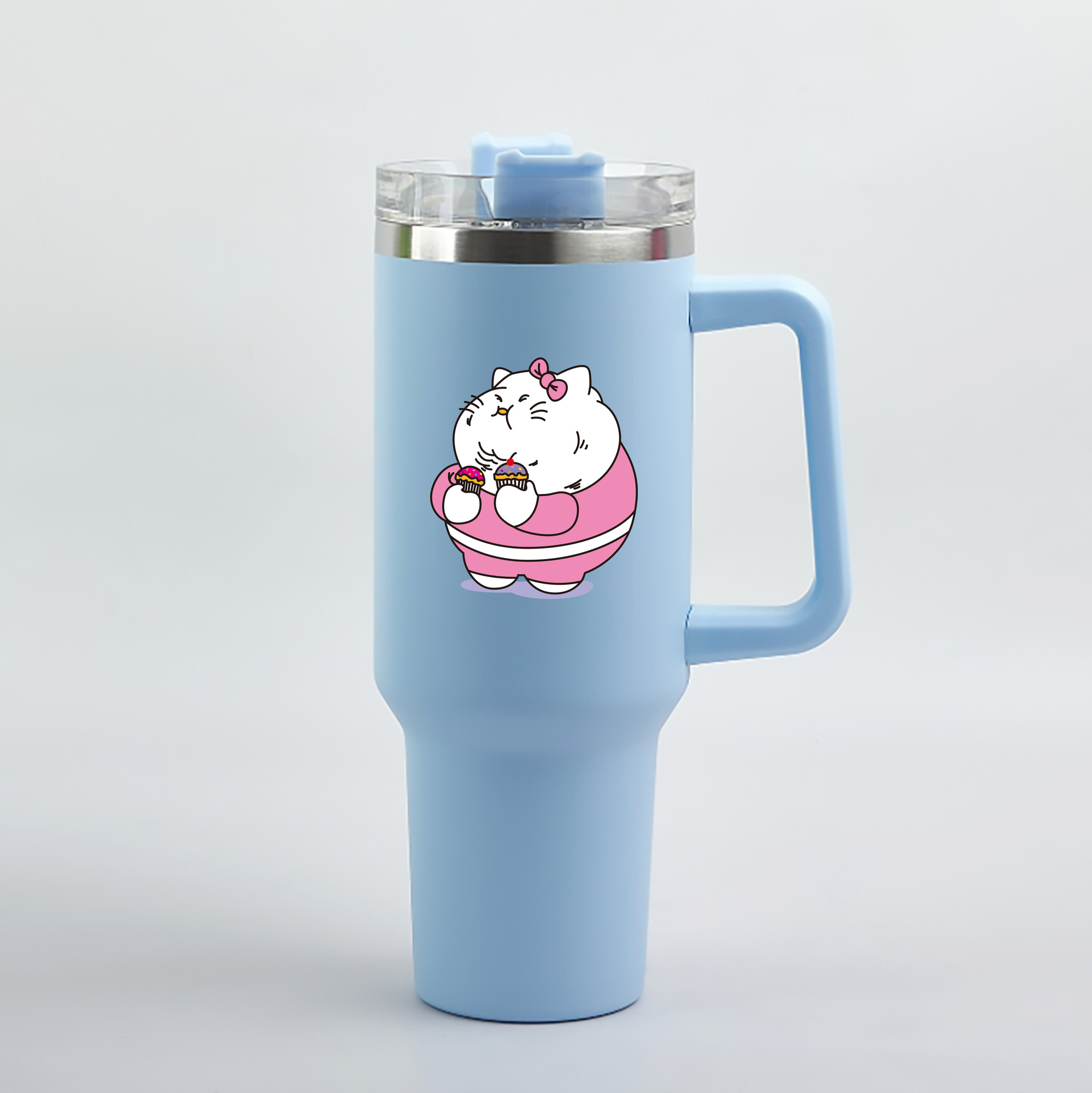 （画像用） Hello Kitty ハローキティ 1200mL車用タンブラー（カラープリント）