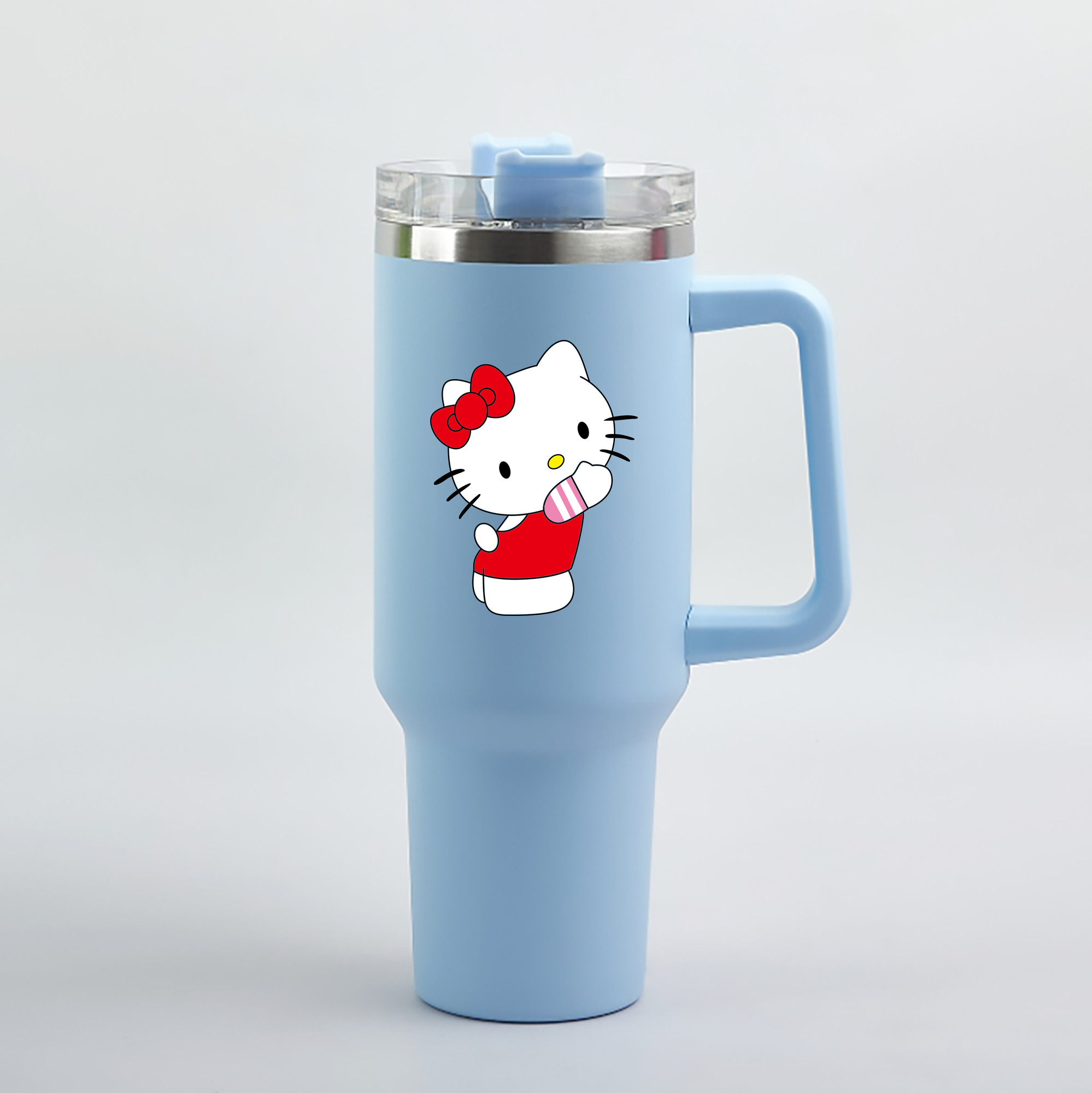 （画像用） Hello Kitty ハローキティ 1200mL車用タンブラー（カラープリント）