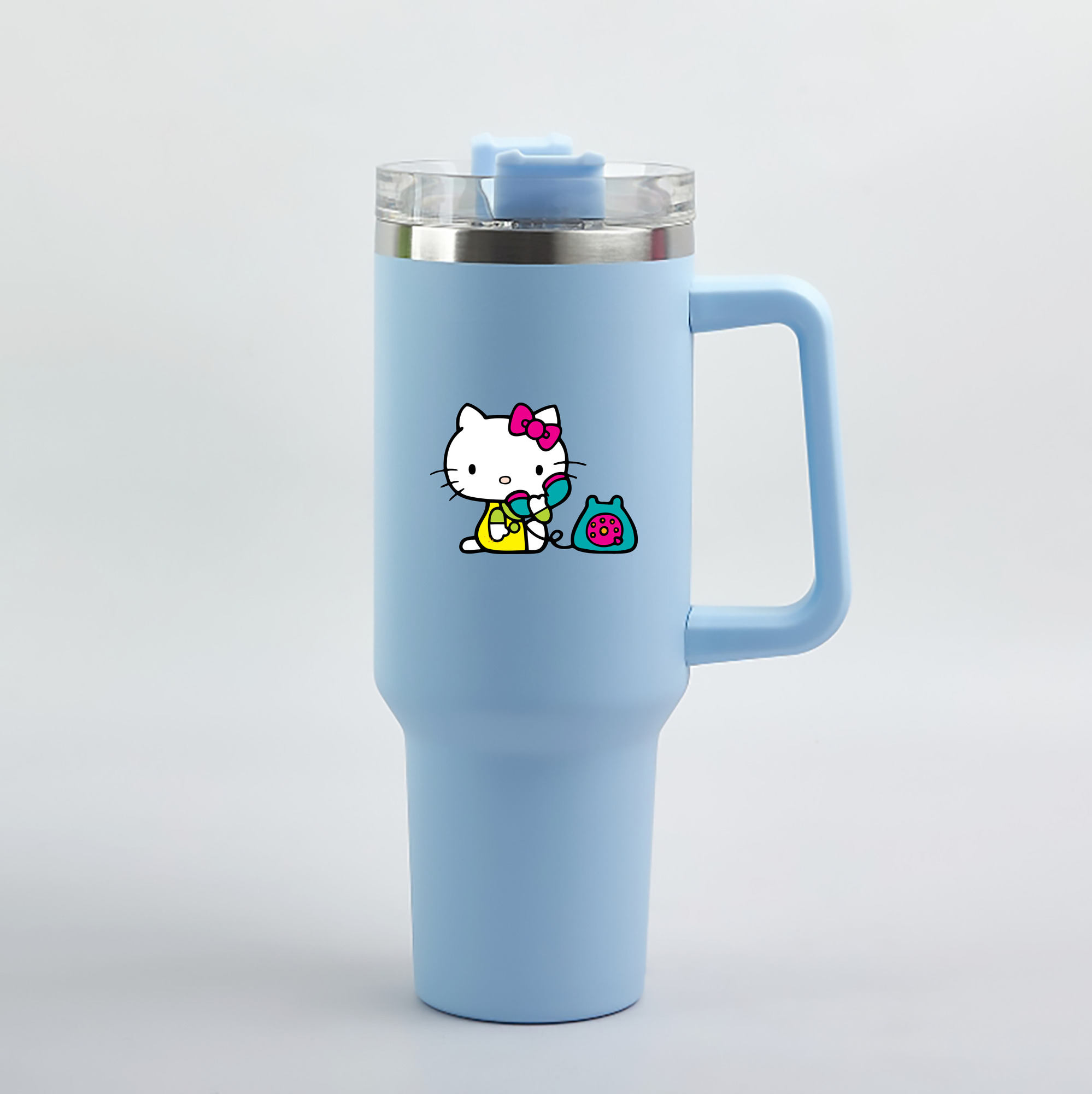 （画像用） Hello Kitty ハローキティ 1200mL車用タンブラー（カラープリント）
