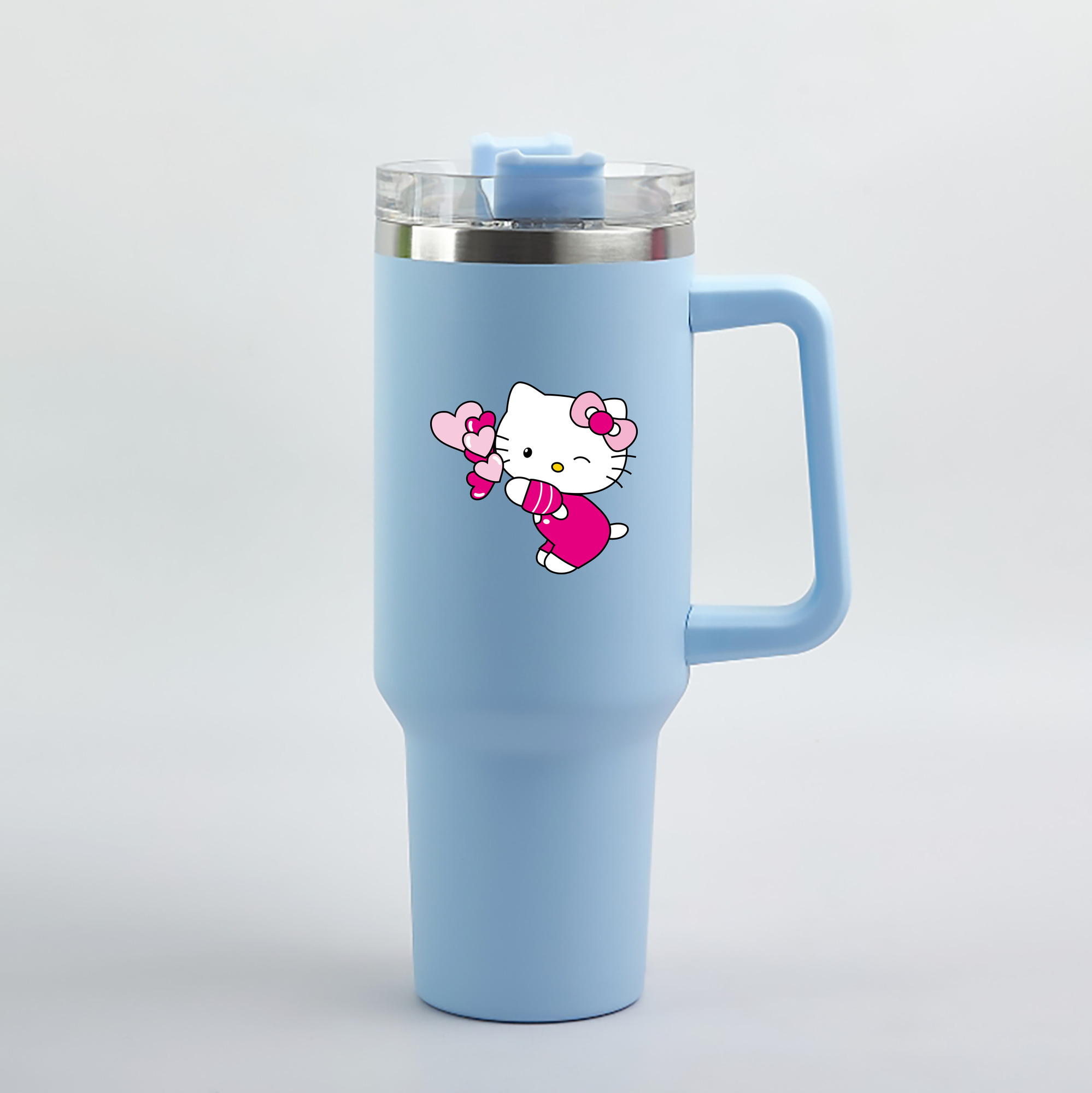 （画像用） Hello Kitty ハローキティ 1200mL車用タンブラー（カラープリント）