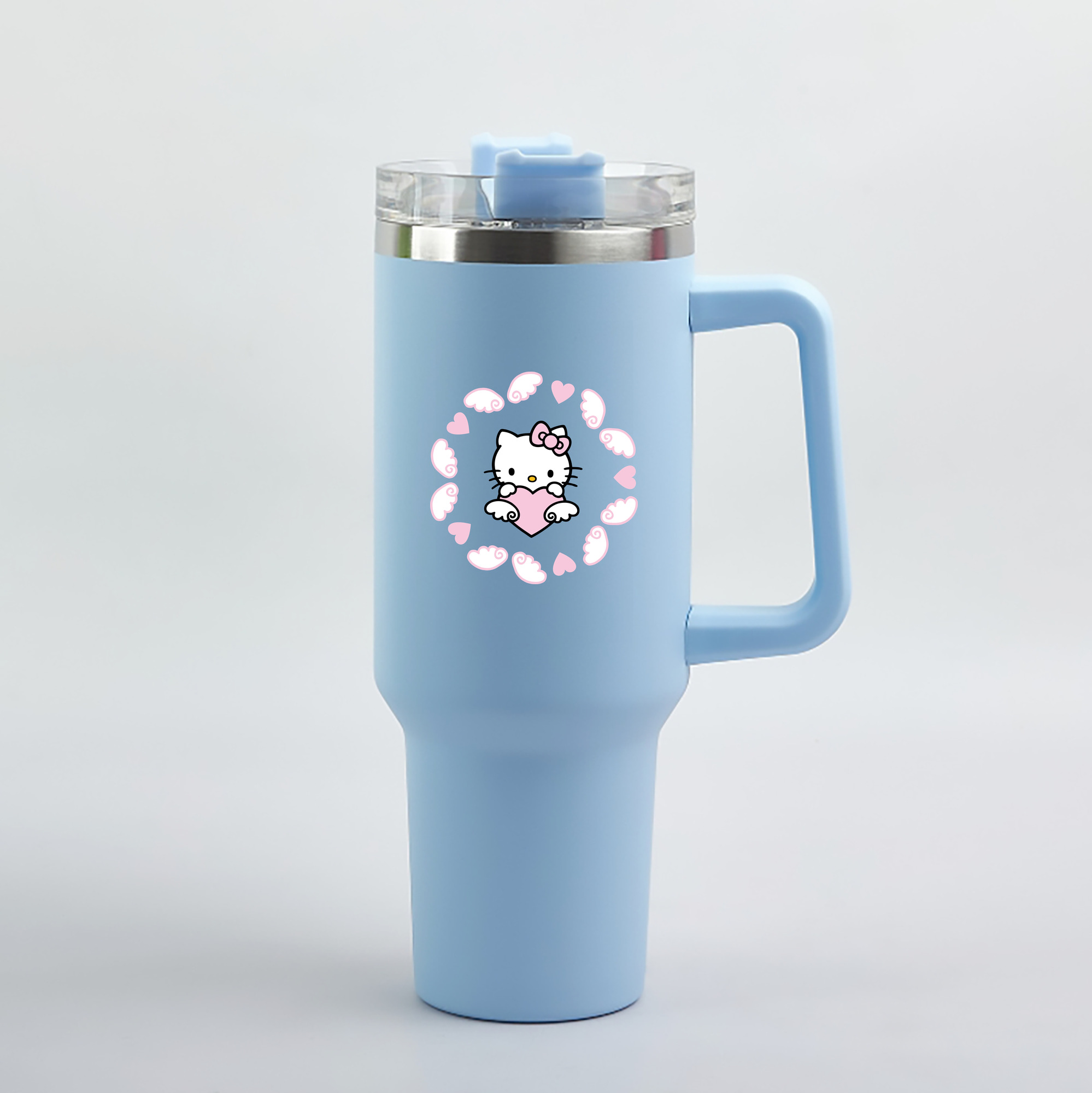 （画像用） Hello Kitty ハローキティ 1200mL車用タンブラー（カラープリント）