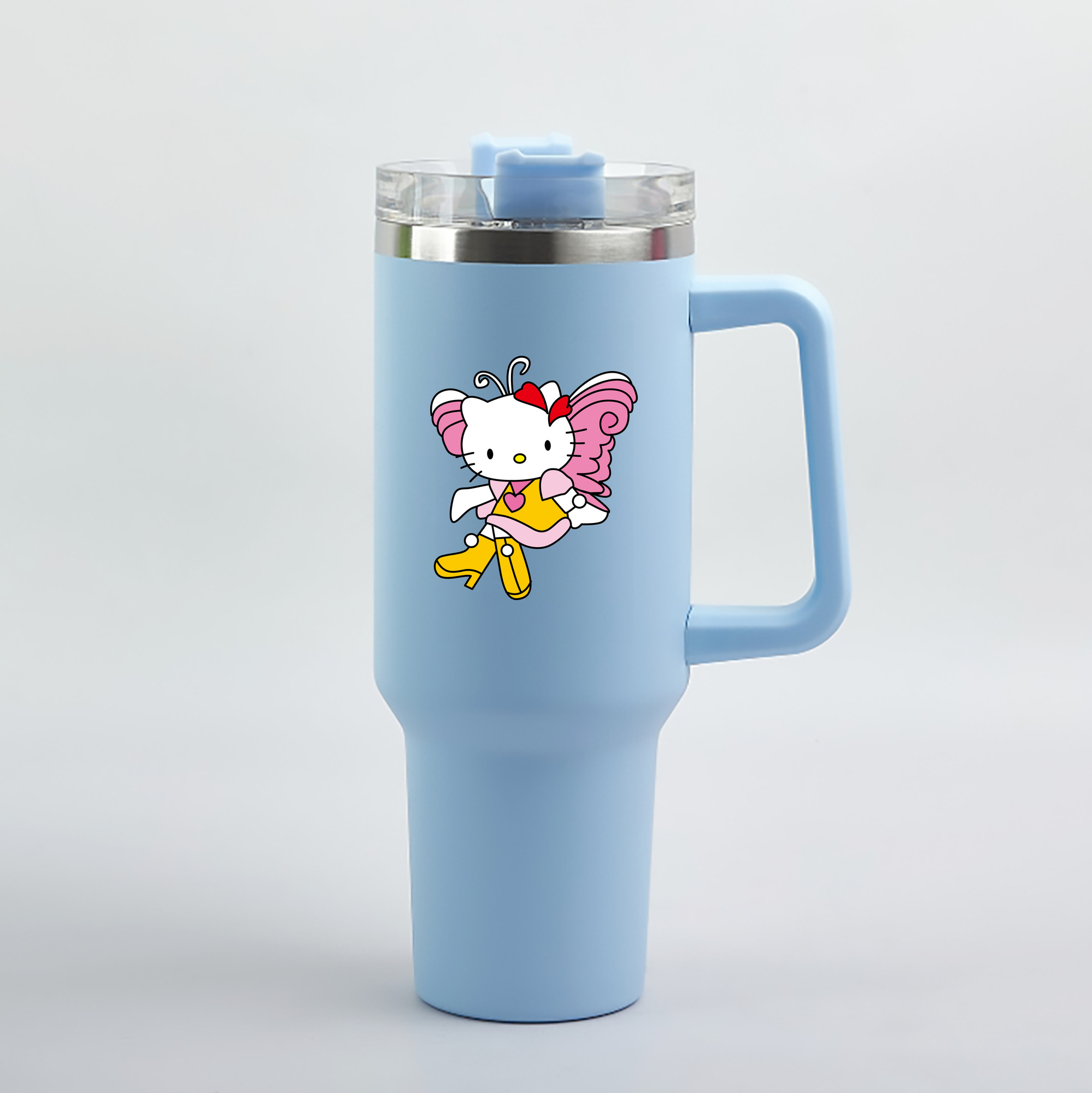 （画像用） Hello Kitty ハローキティ 1200mL車用タンブラー（カラープリント）