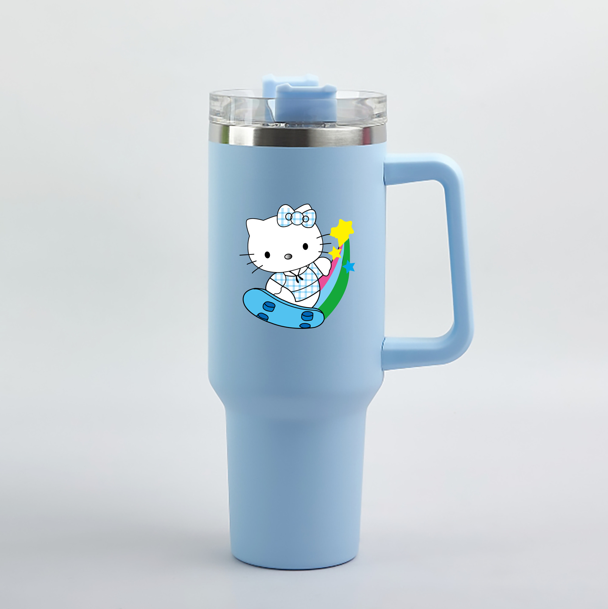 （画像用） Hello Kitty ハローキティ 1200mL車用タンブラー（カラープリント）