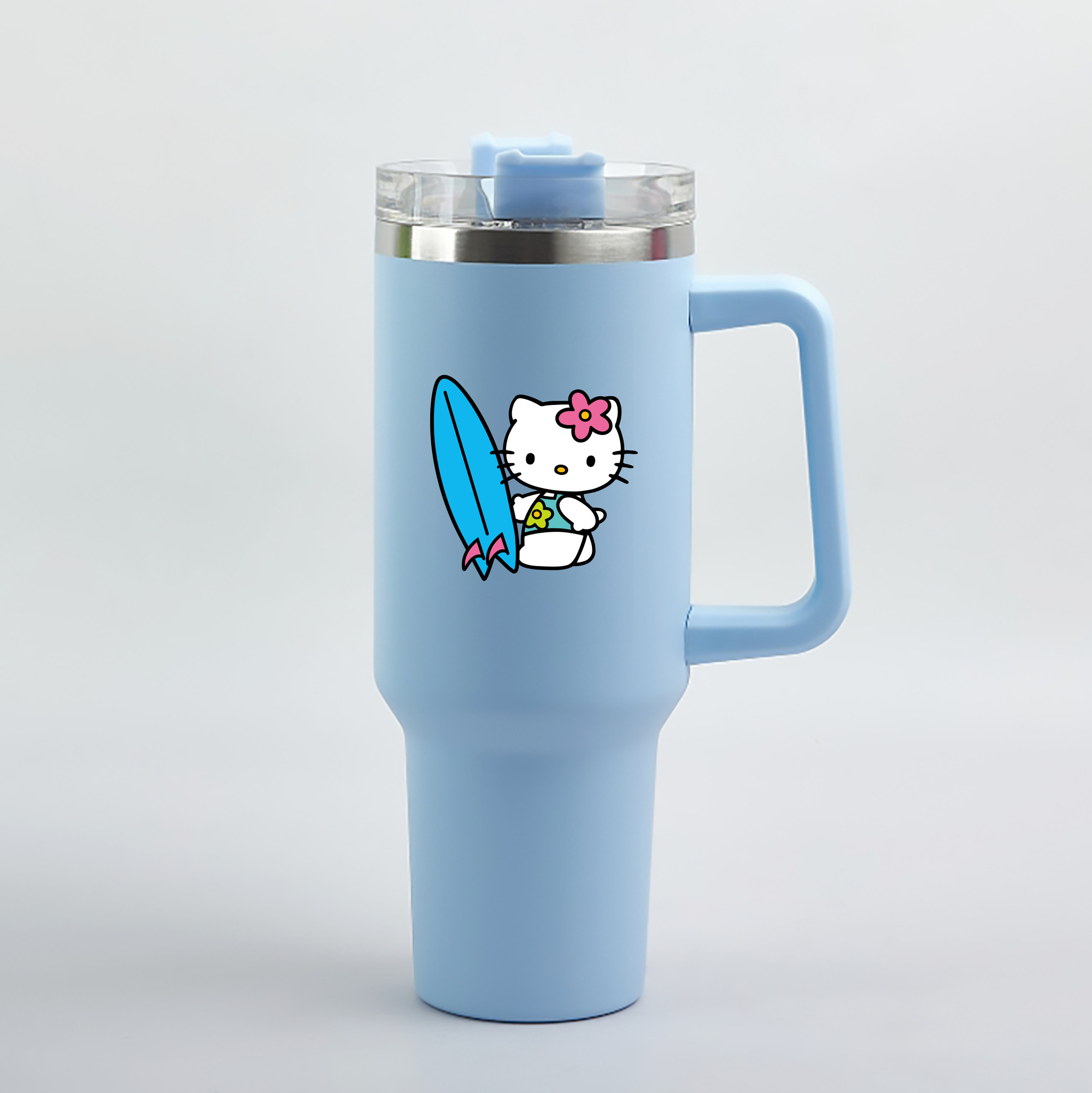 （画像用） Hello Kitty ハローキティ 1200mL車用タンブラー（カラープリント）