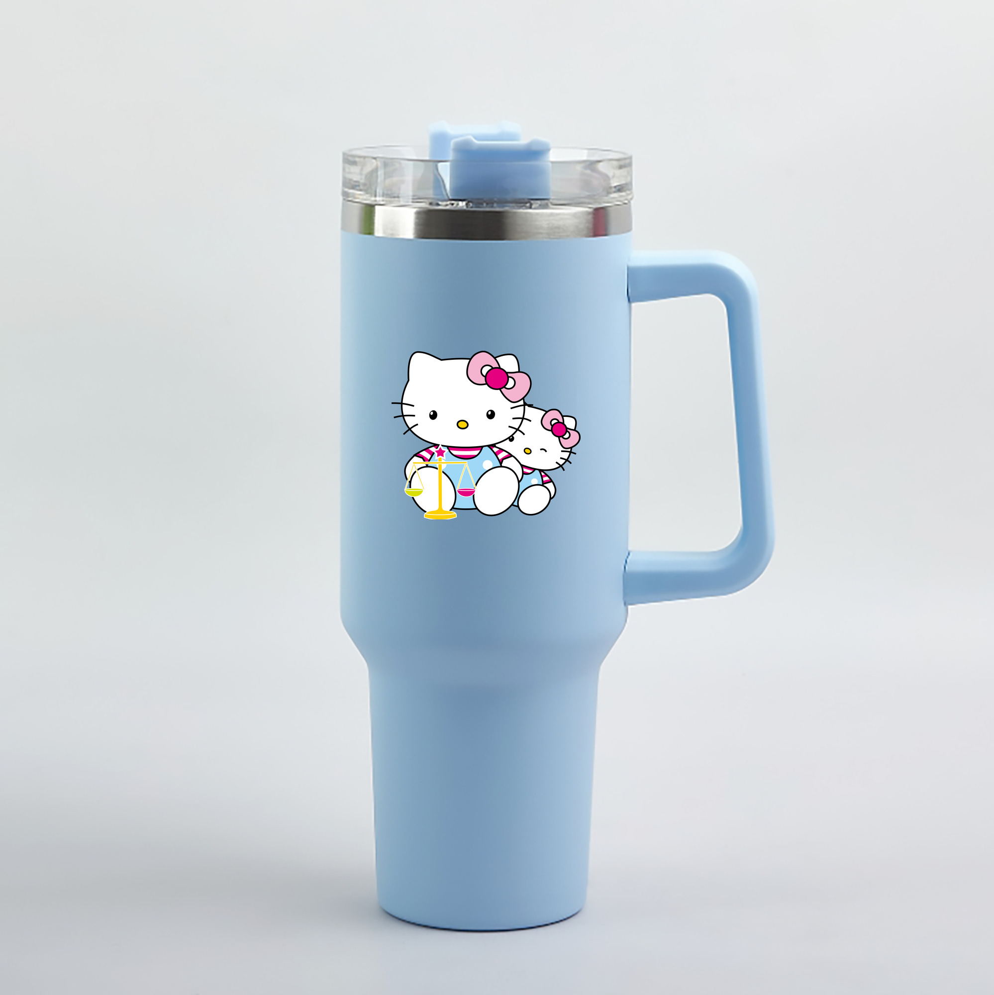 （画像用） Hello Kitty ハローキティ 1200mL車用タンブラー（カラープリント）