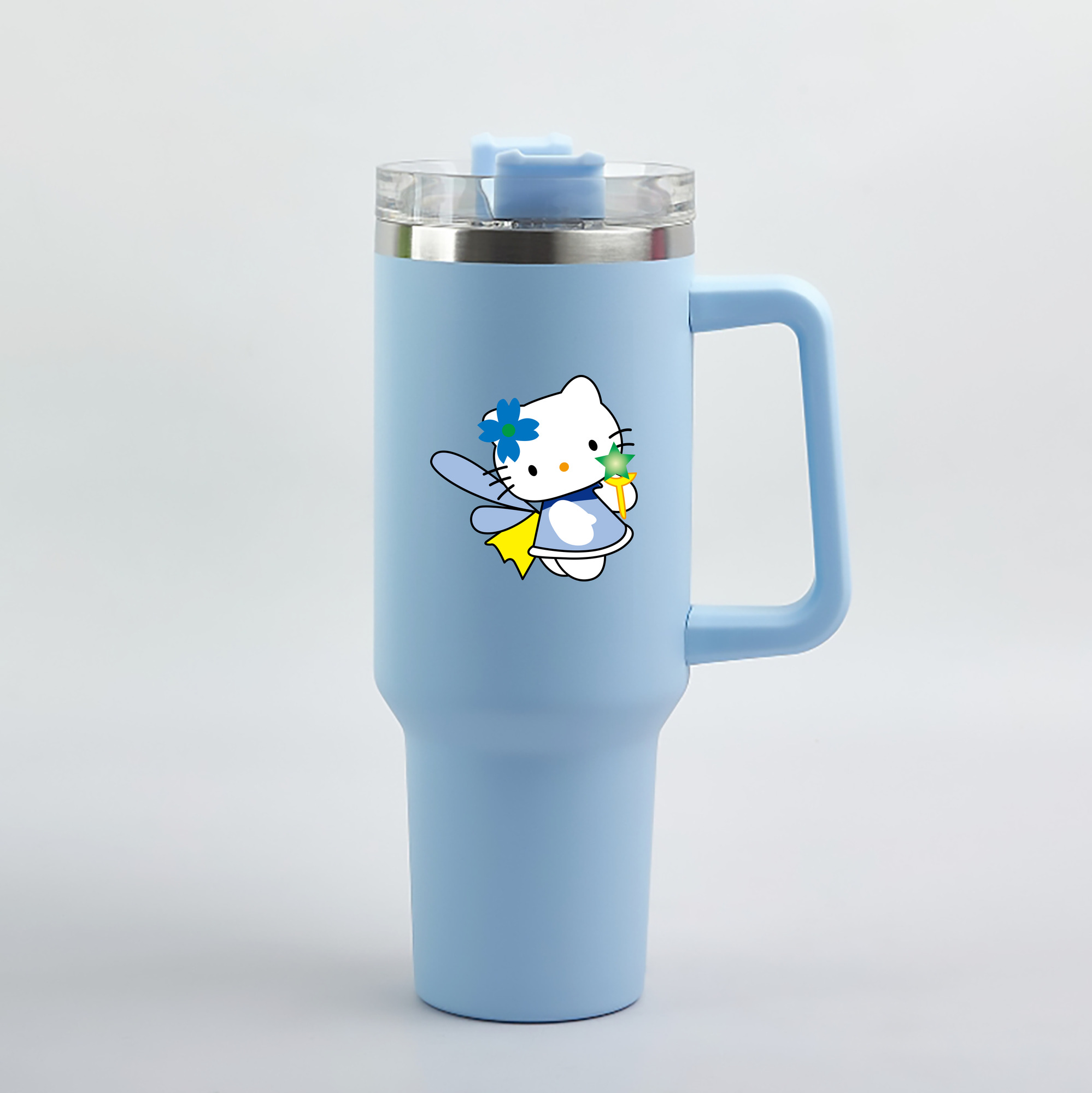 （画像用） Hello Kitty ハローキティ 1200mL車用タンブラー（カラープリント）