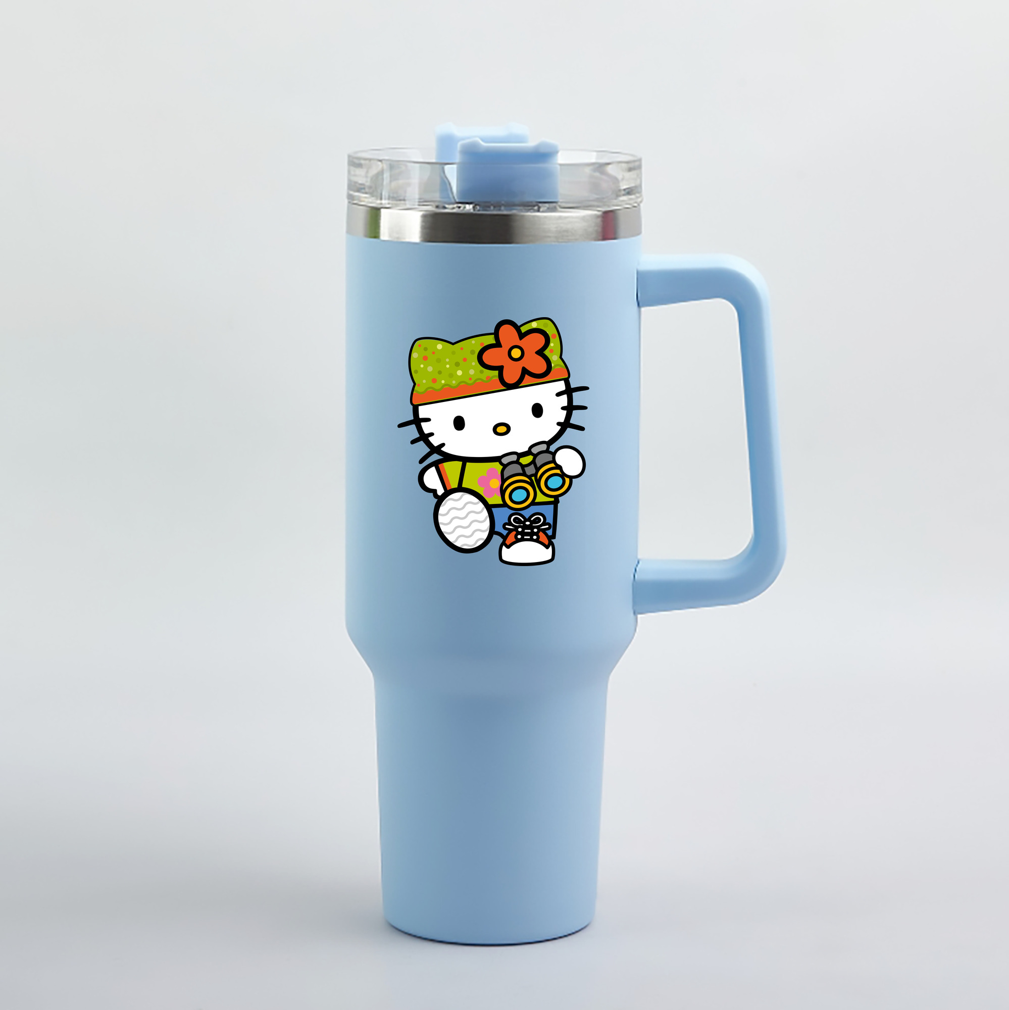 （画像用） Hello Kitty ハローキティ 1200mL車用タンブラー（カラープリント）