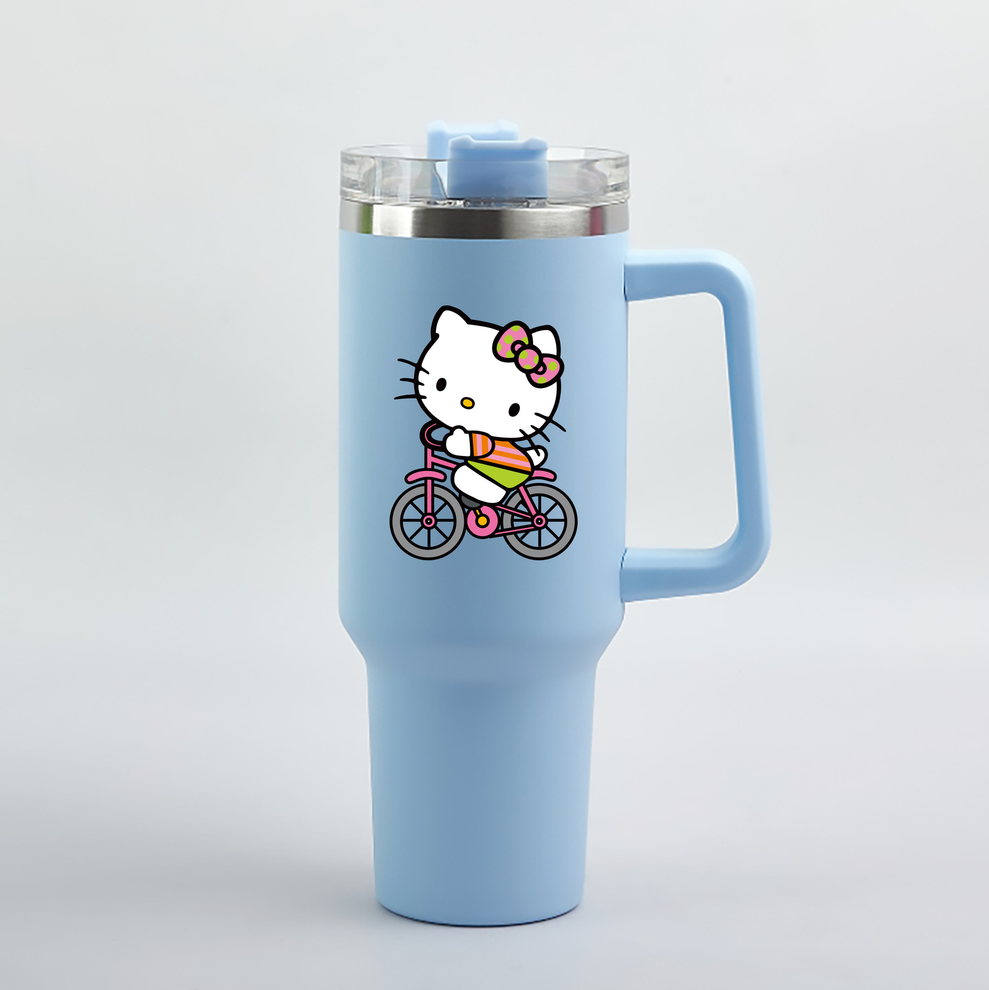 （画像用） Hello Kitty ハローキティ 1200mL車用タンブラー（カラープリント）