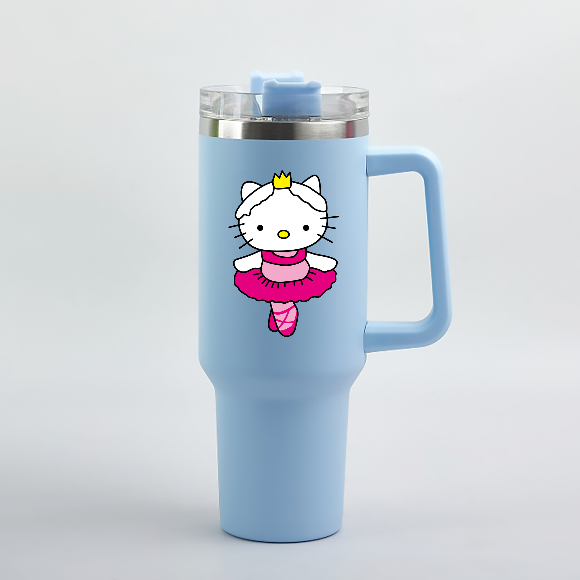 （画像用） Hello Kitty ハローキティ 1200mL車用タンブラー（カラープリント）