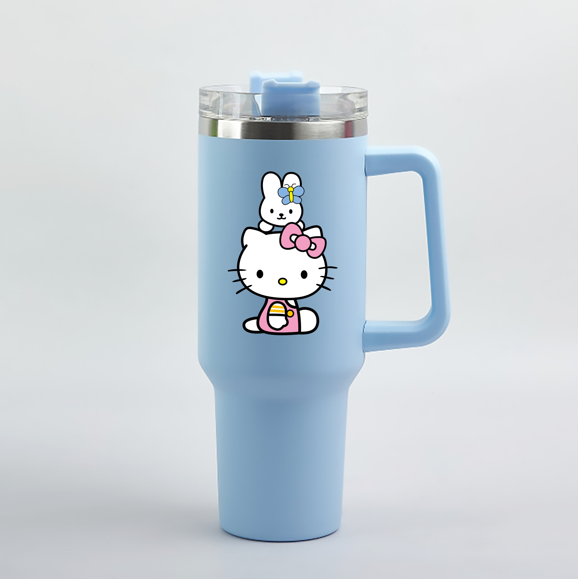 （画像用） Hello Kitty ハローキティ 1200mL車用タンブラー（カラープリント）