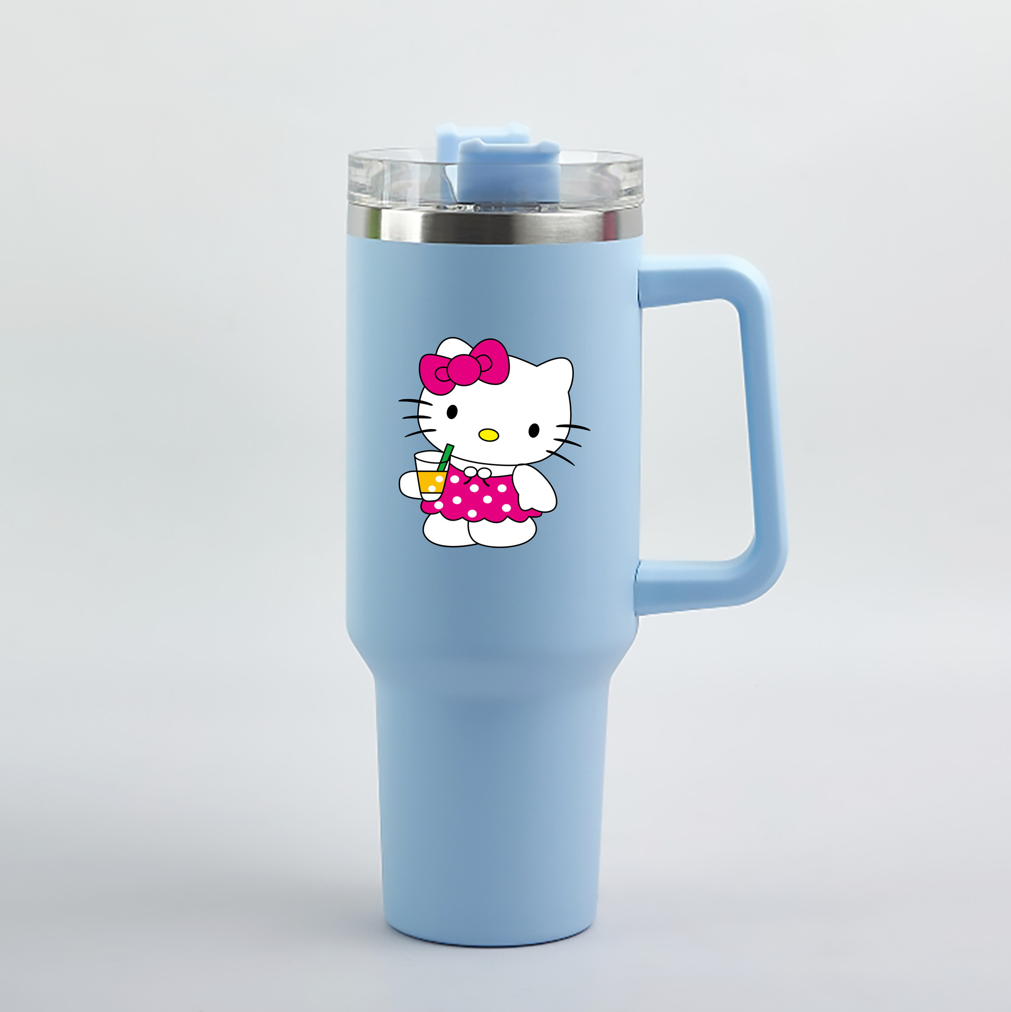 （画像用） Hello Kitty ハローキティ 1200mL車用タンブラー（カラープリント）