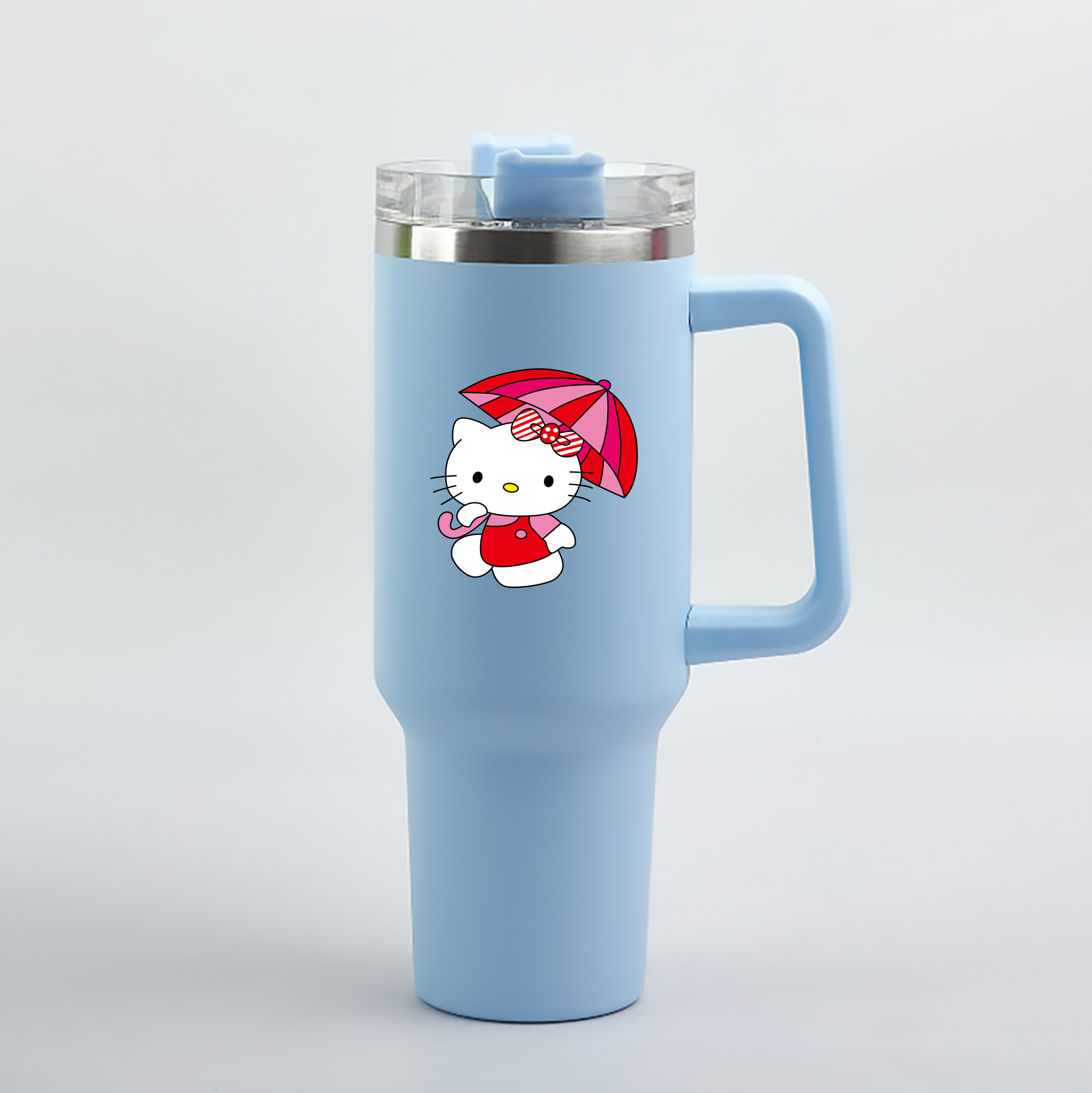 （画像用） Hello Kitty ハローキティ 1200mL車用タンブラー（カラープリント）