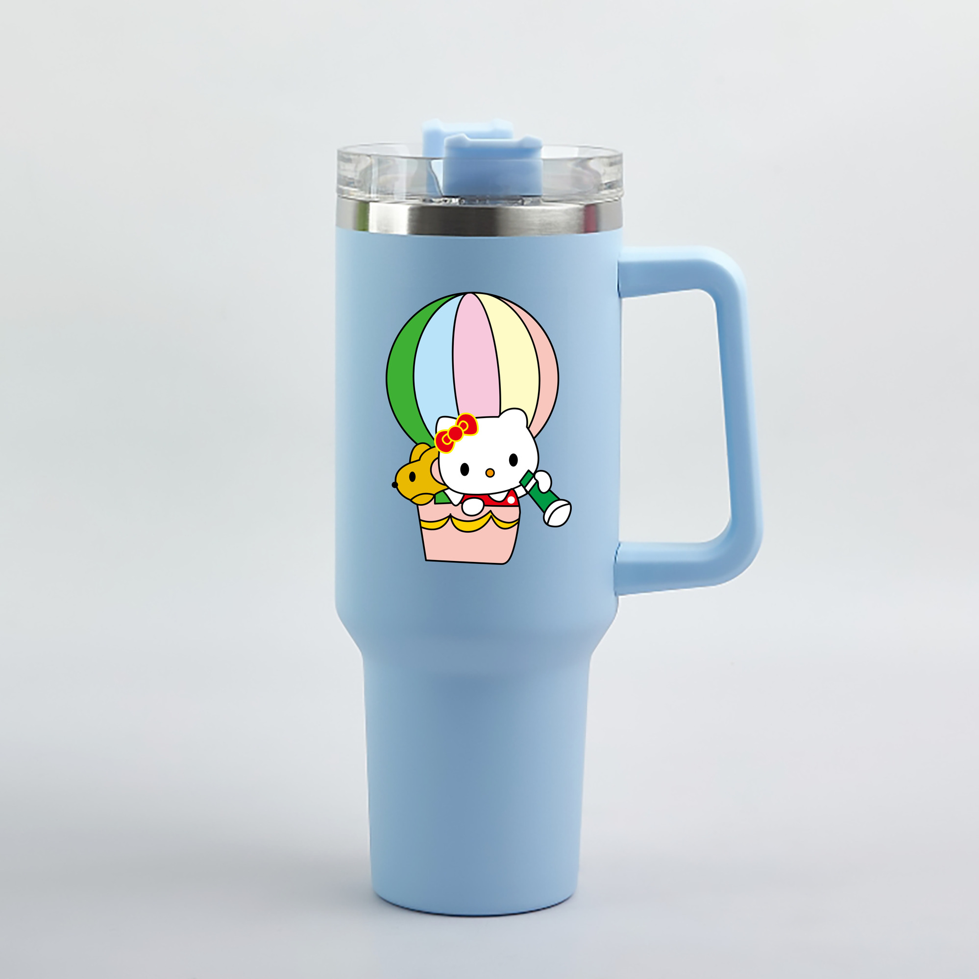 （画像用） Hello Kitty ハローキティ 1200mL車用タンブラー（カラープリント）