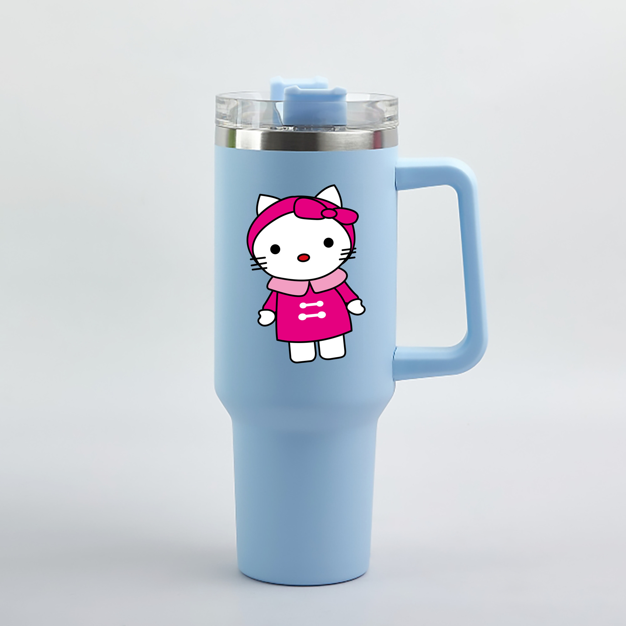 （画像用） Hello Kitty ハローキティ 1200mL車用タンブラー（カラープリント）