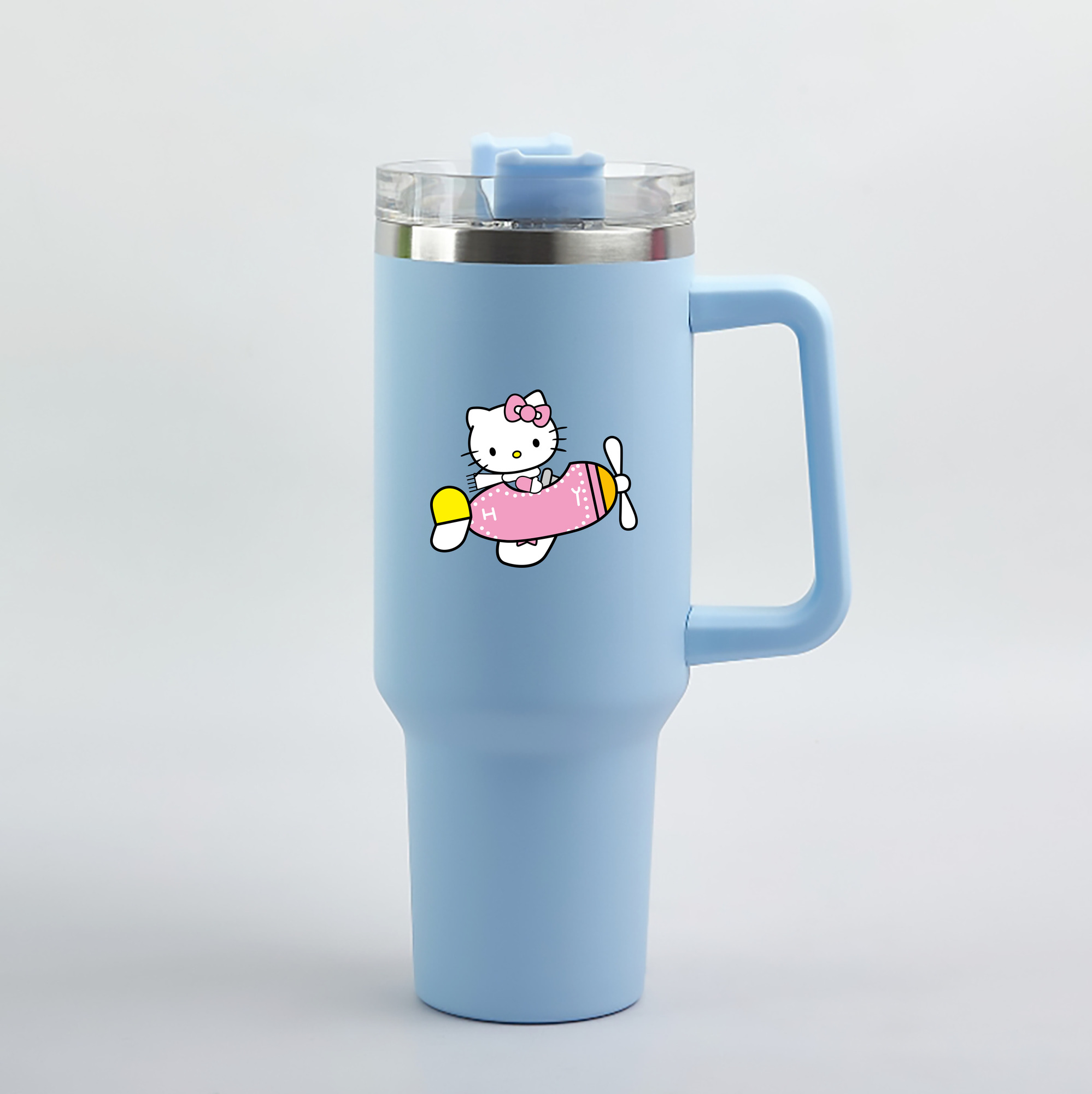 （画像用） Hello Kitty ハローキティ 1200mL車用タンブラー（カラープリント）