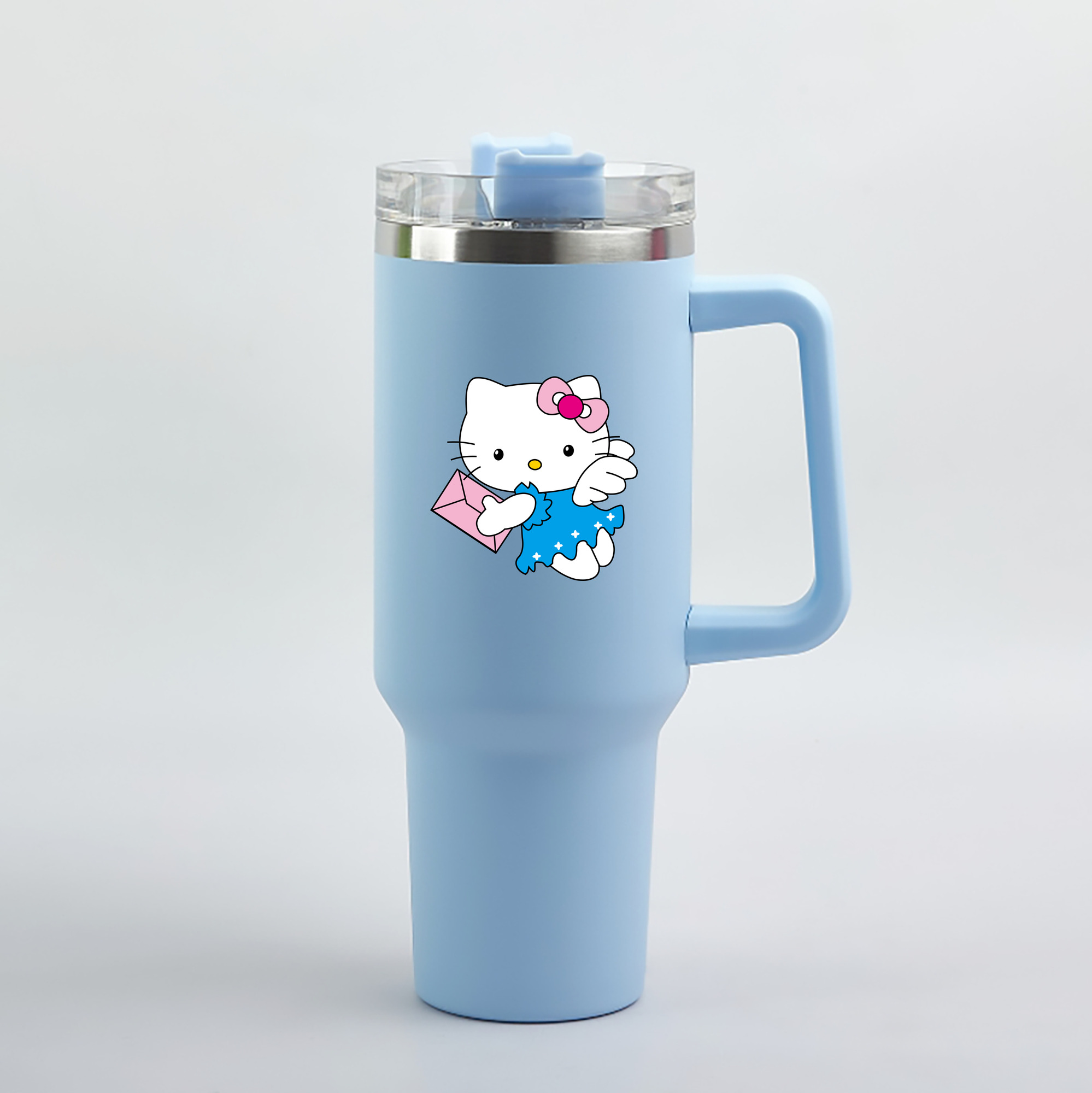 （画像用） Hello Kitty ハローキティ 1200mL車用タンブラー（カラープリント）