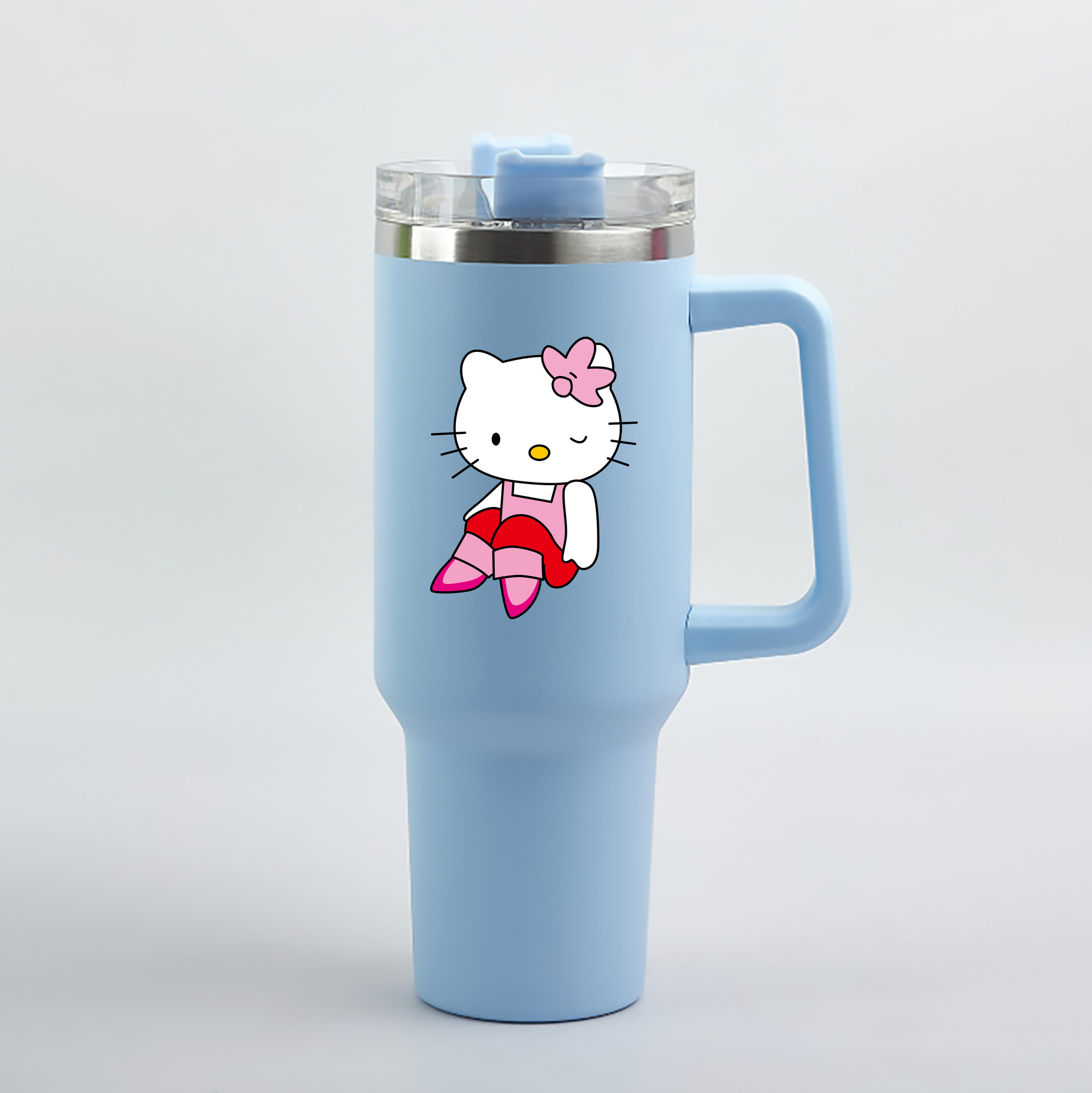 （画像用） Hello Kitty ハローキティ 1200mL車用タンブラー（カラープリント）