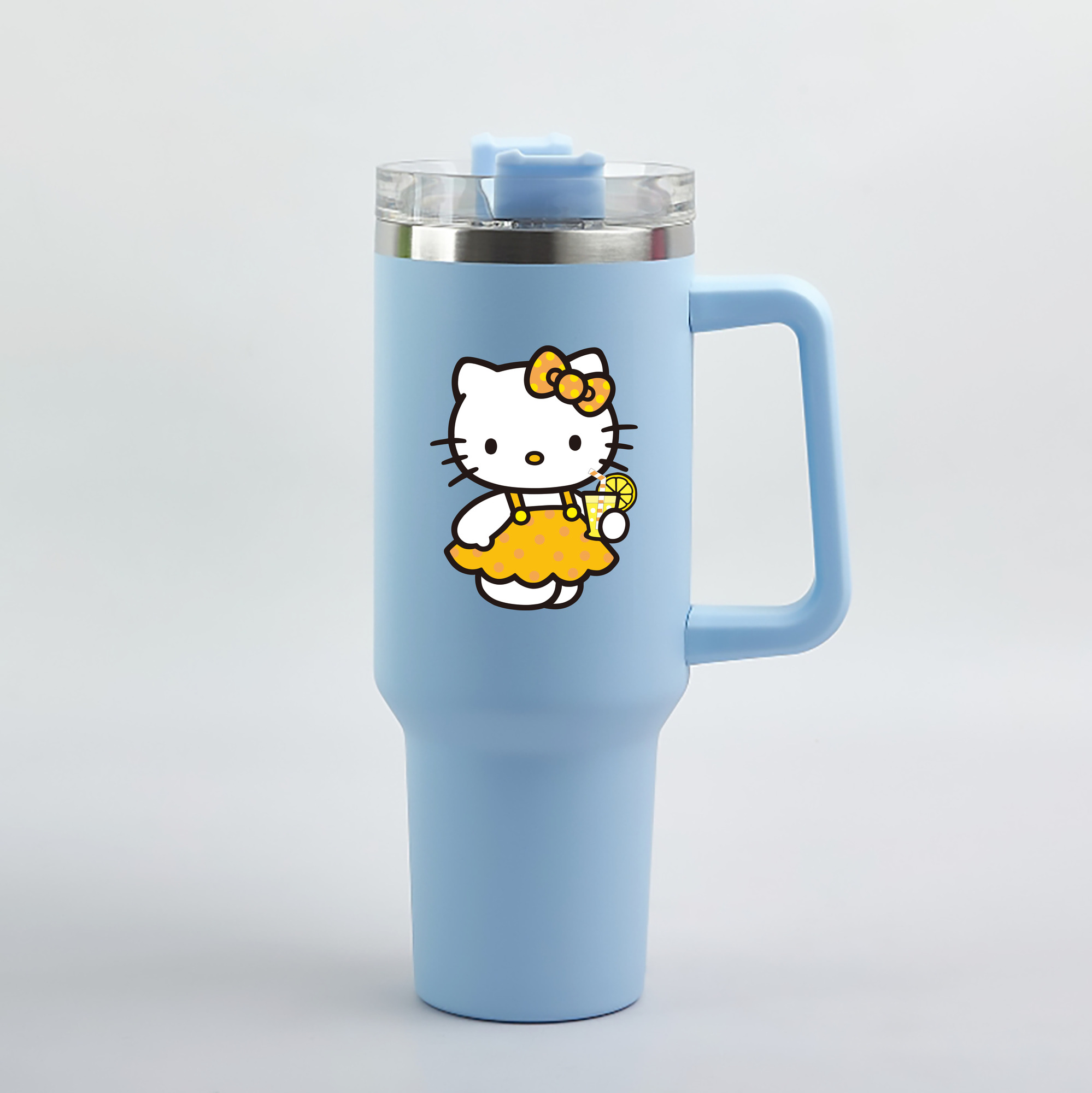 （画像用） Hello Kitty ハローキティ 1200mL車用タンブラー（カラープリント）