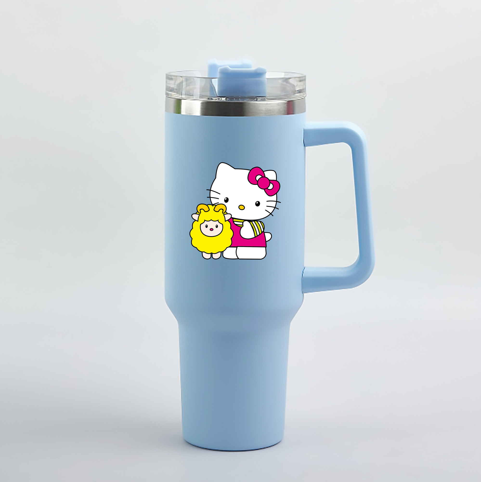 （画像用） Hello Kitty ハローキティ 1200mL車用タンブラー（カラープリント）