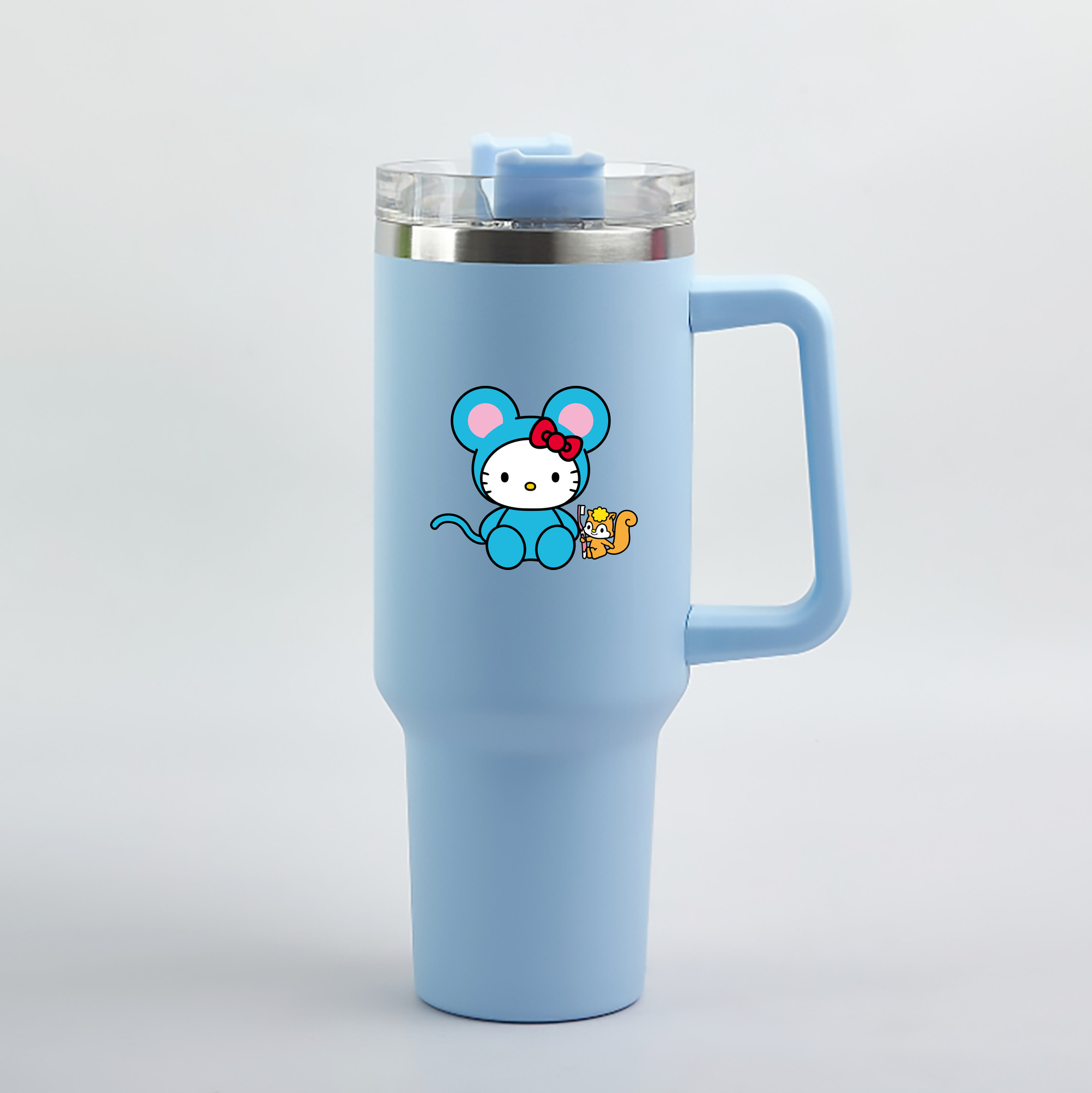 （画像用） Hello Kitty ハローキティ 1200mL車用タンブラー（カラープリント）