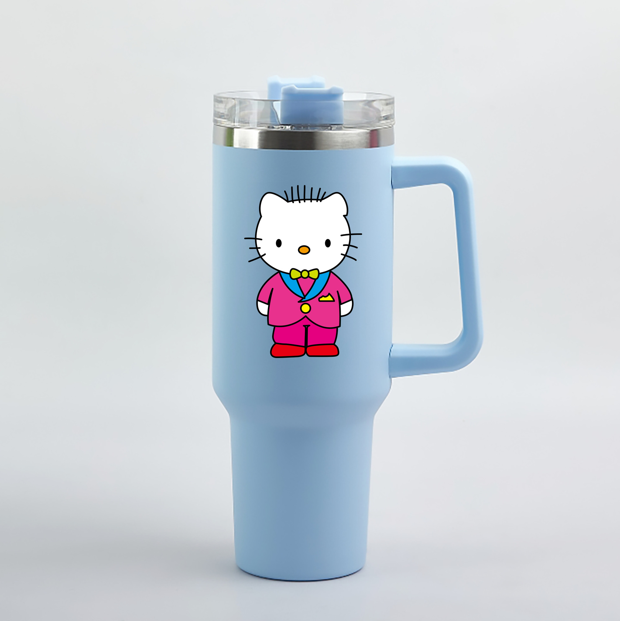 （画像用） Hello Kitty ハローキティ 1200mL車用タンブラー（カラープリント）