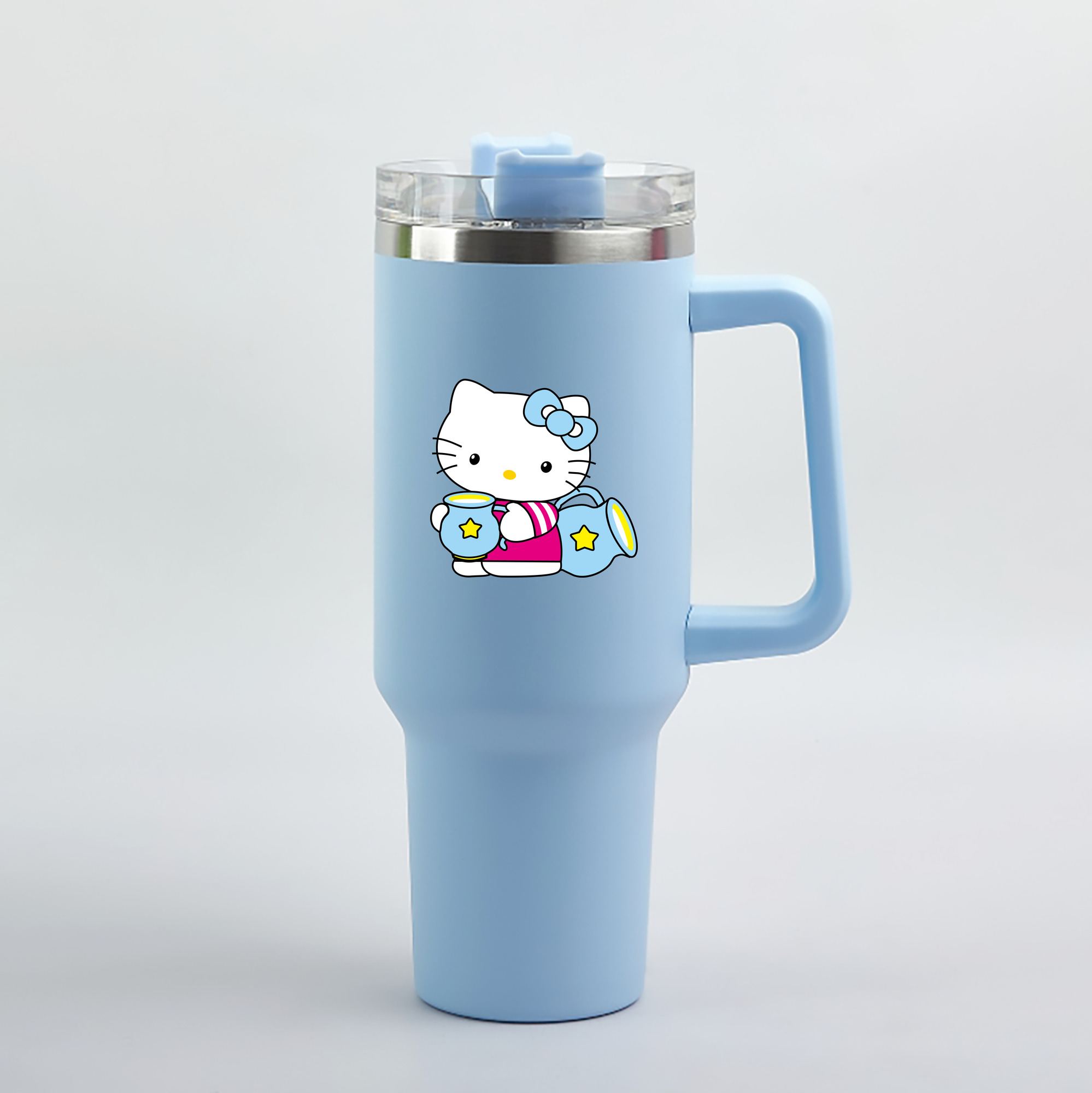（画像用） Hello Kitty ハローキティ 1200mL車用タンブラー（カラープリント）
