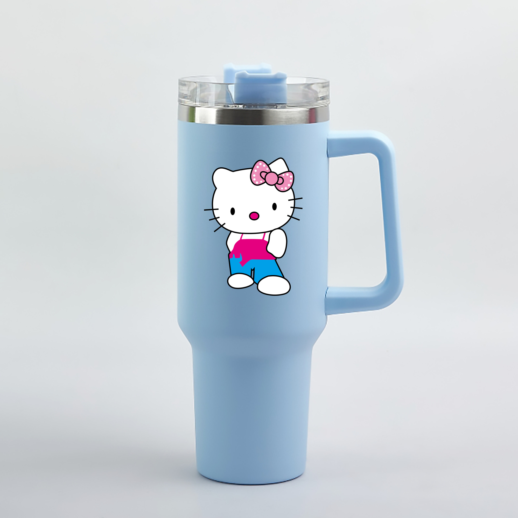 （画像用） Hello Kitty ハローキティ 1200mL車用タンブラー（カラープリント）