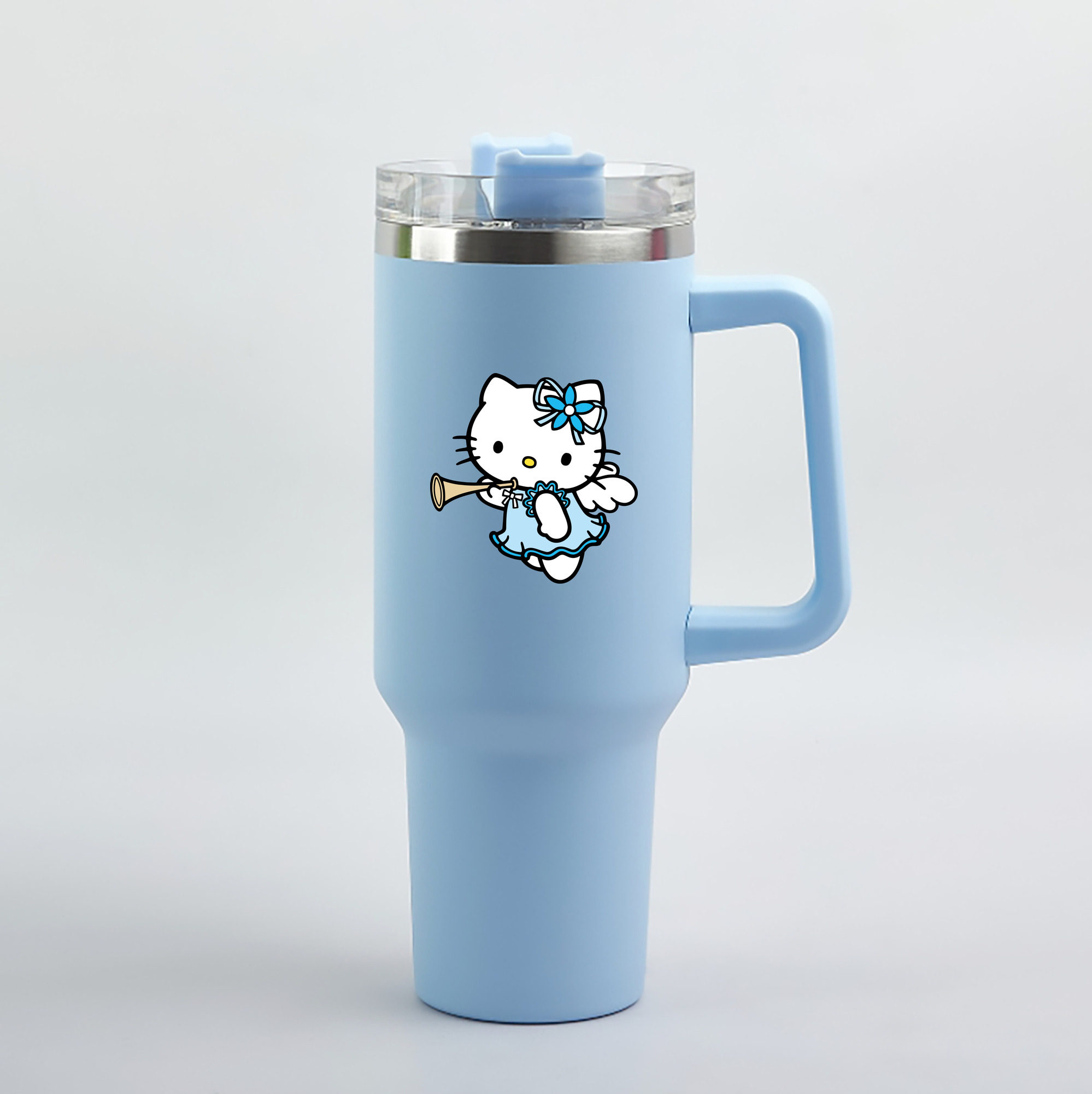 （画像用） Hello Kitty ハローキティ 1200mL車用タンブラー（カラープリント）