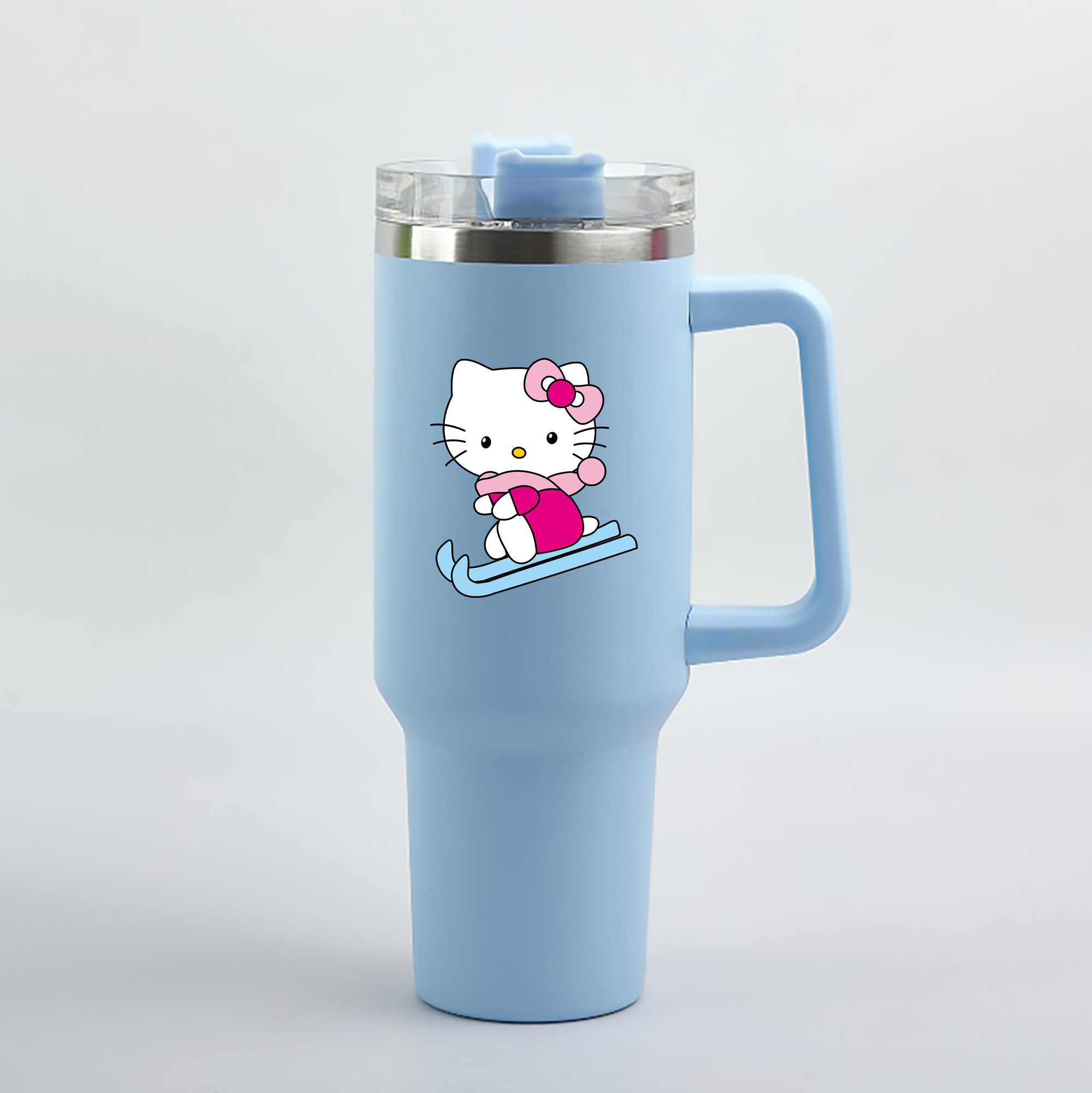 （画像用） Hello Kitty ハローキティ 1200mL車用タンブラー（カラープリント）