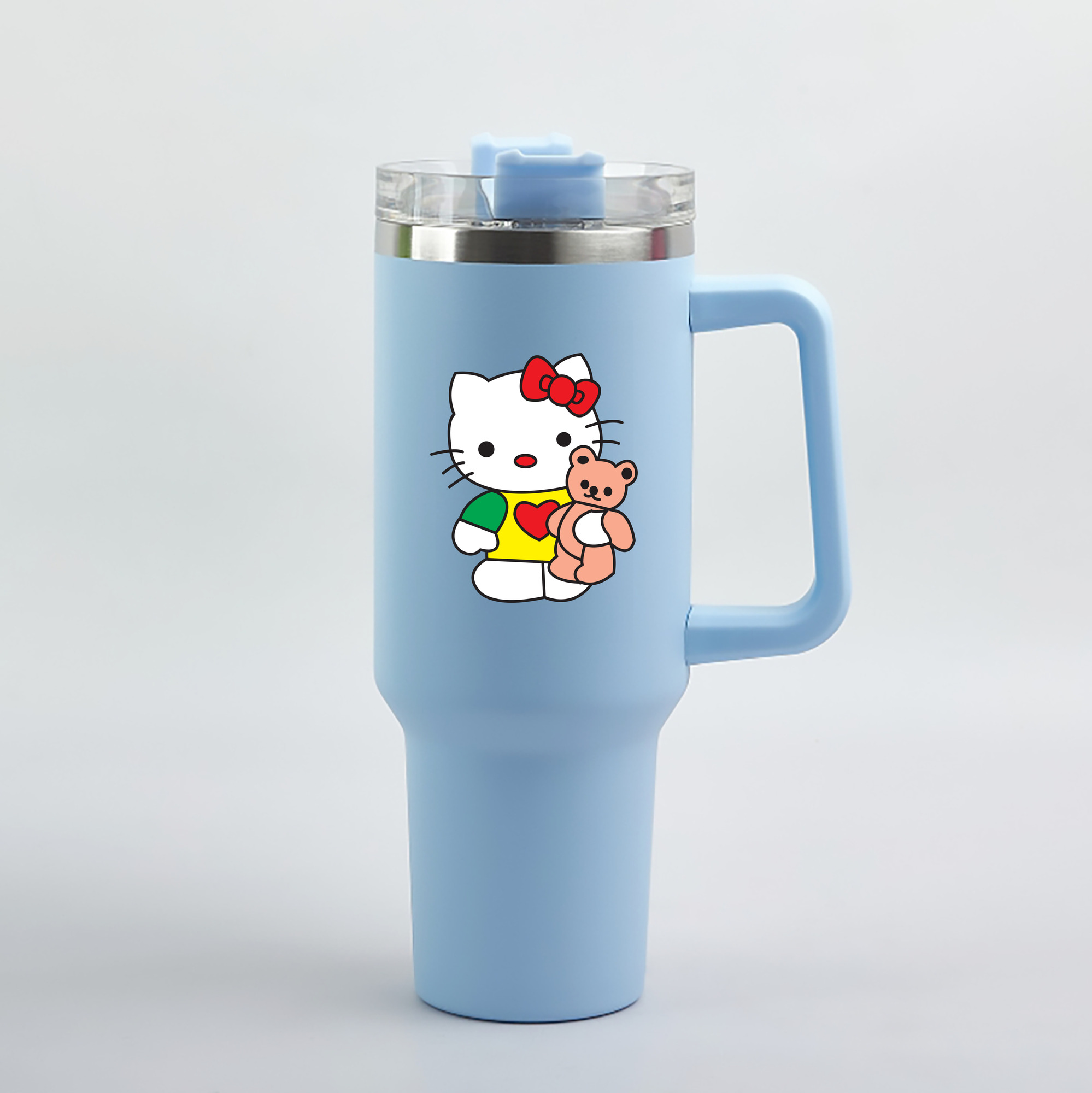 （画像用） Hello Kitty ハローキティ 1200mL車用タンブラー（カラープリント）