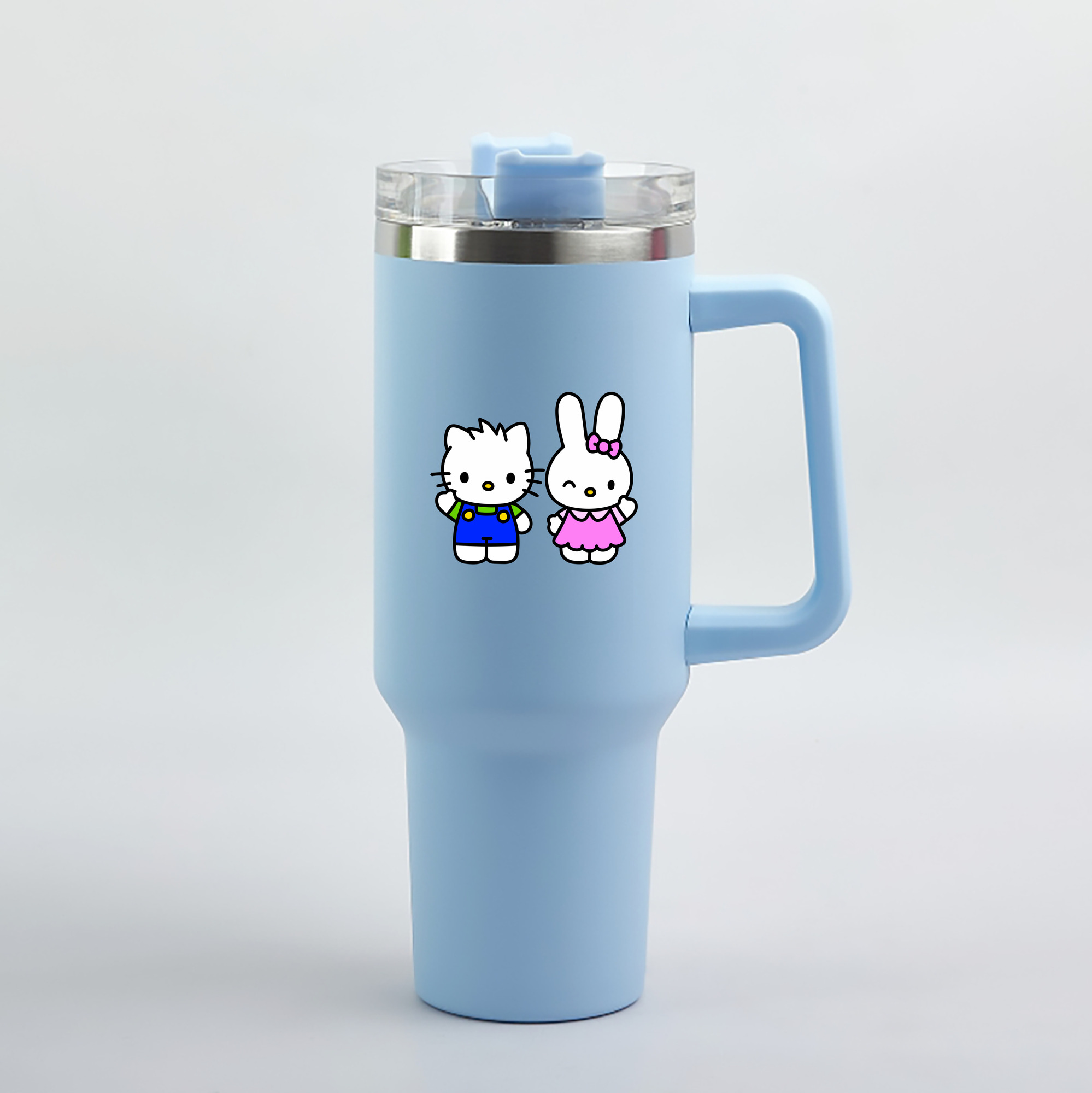 （画像用） Hello Kitty ハローキティ 1200mL車用タンブラー（カラープリント）
