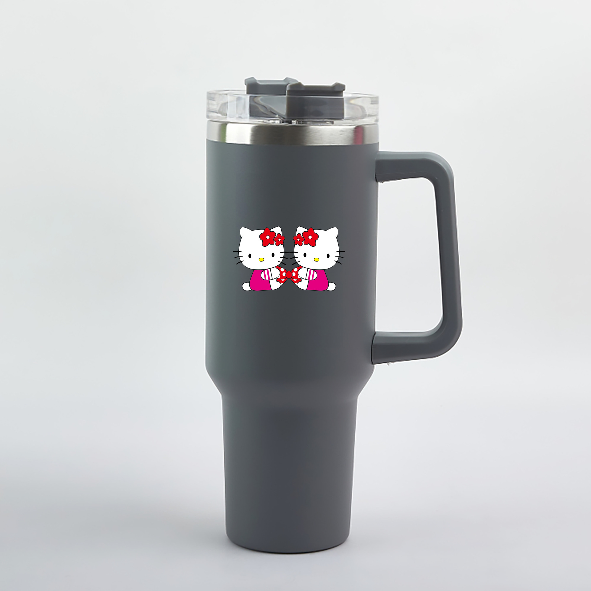 （画像用） Hello Kitty ハローキティ 1200mL車用タンブラー（カラープリント）