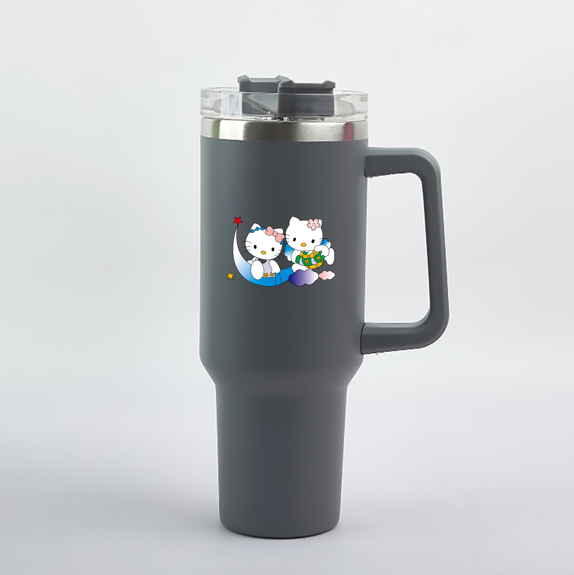 （画像用） Hello Kitty ハローキティ 1200mL車用タンブラー（カラープリント）