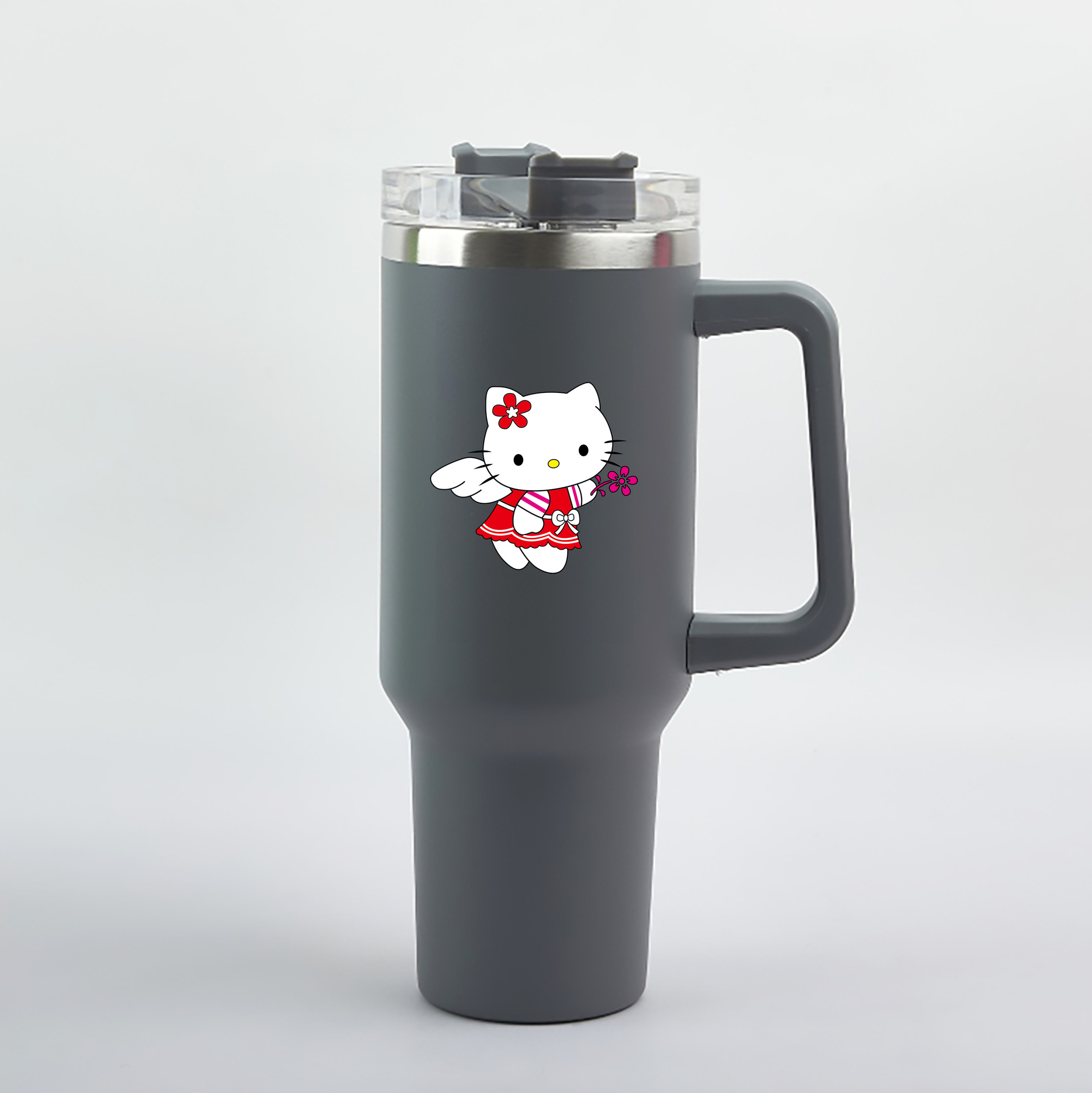 （画像用） Hello Kitty ハローキティ 1200mL車用タンブラー（カラープリント）