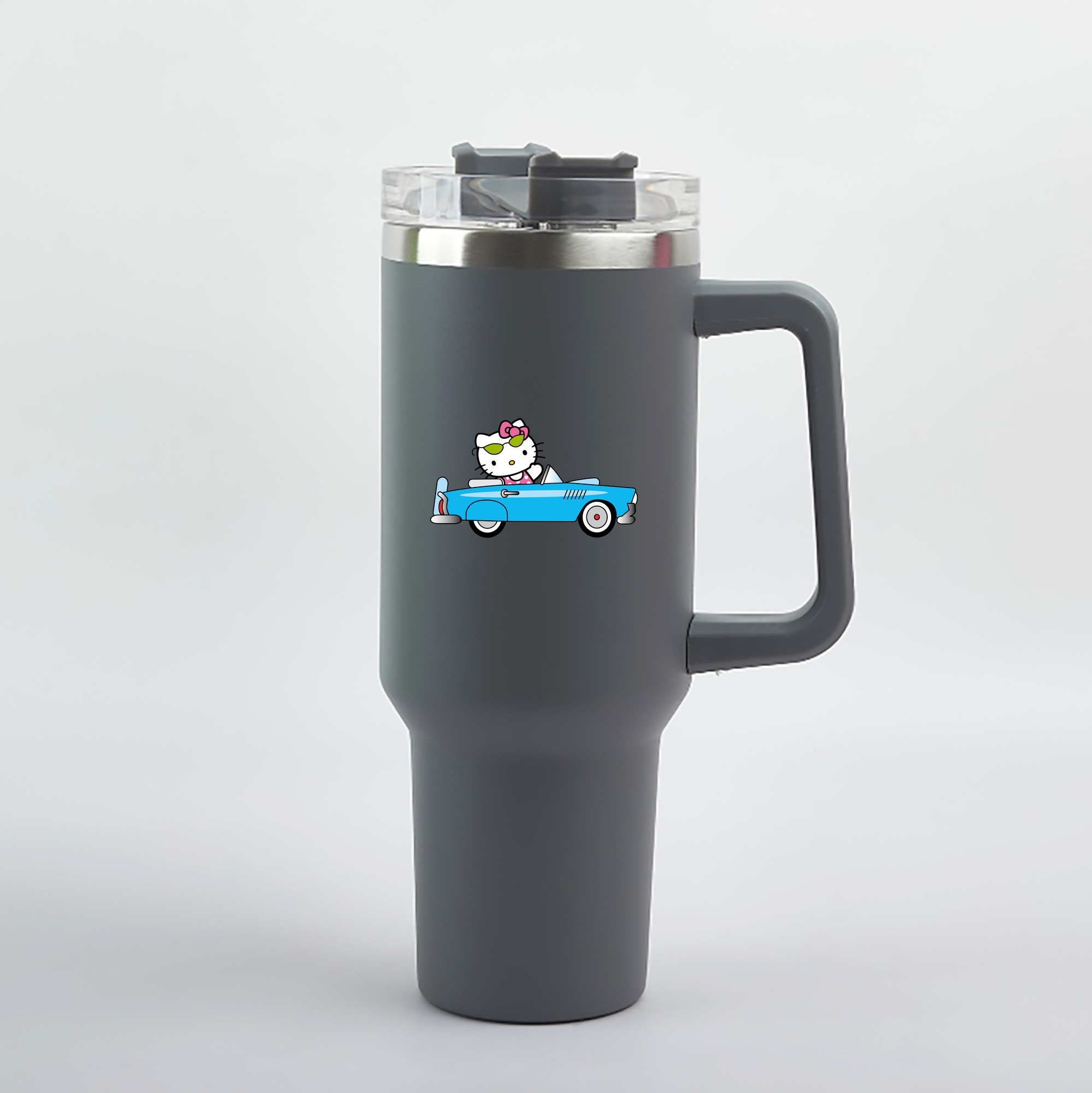 （画像用） Hello Kitty ハローキティ 1200mL車用タンブラー（カラープリント）