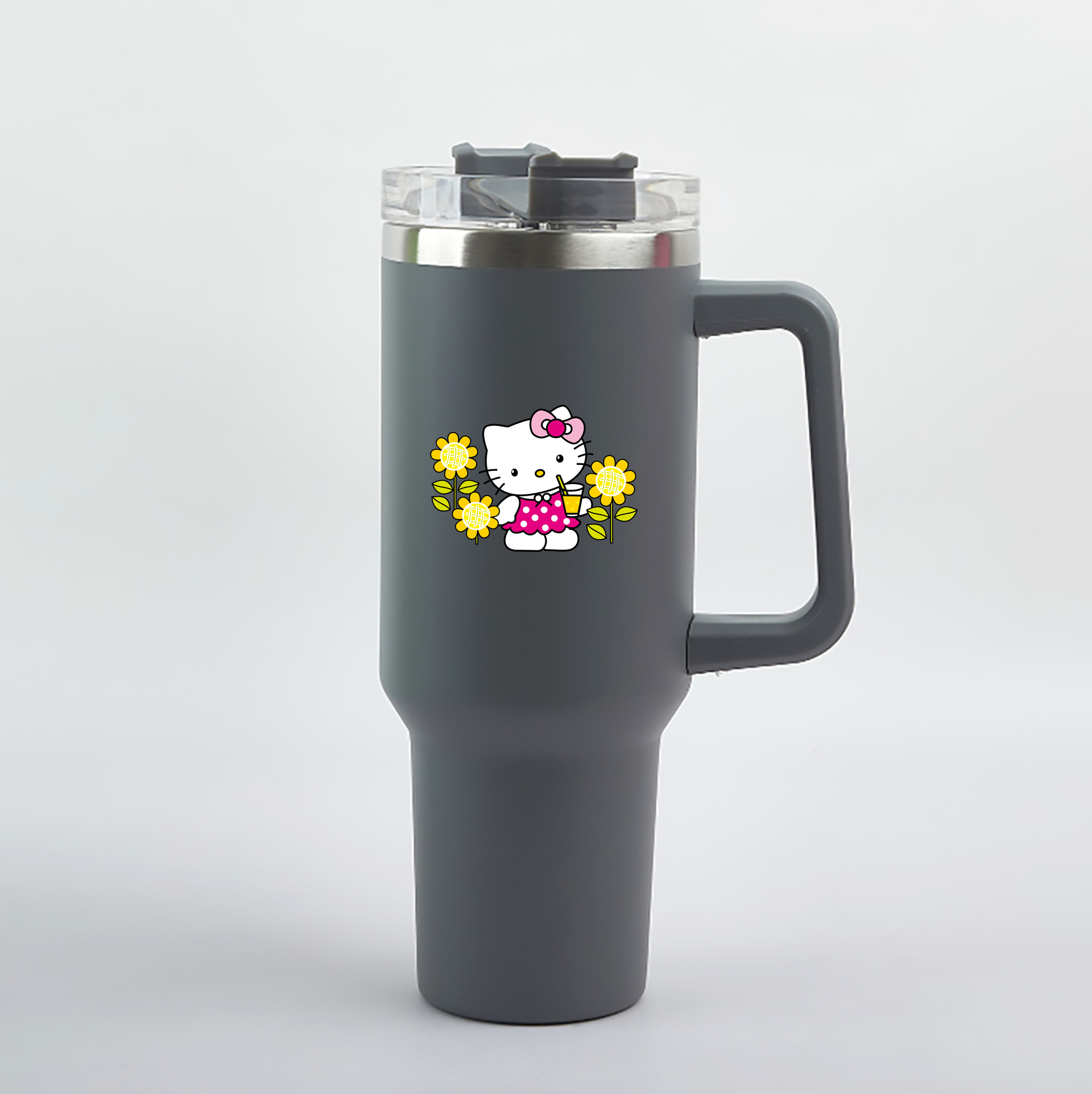 （画像用） Hello Kitty ハローキティ 1200mL車用タンブラー（カラープリント）