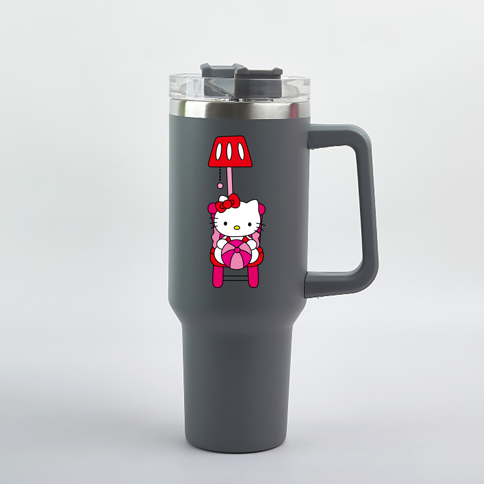 （画像用） Hello Kitty ハローキティ 1200mL車用タンブラー（カラープリント）