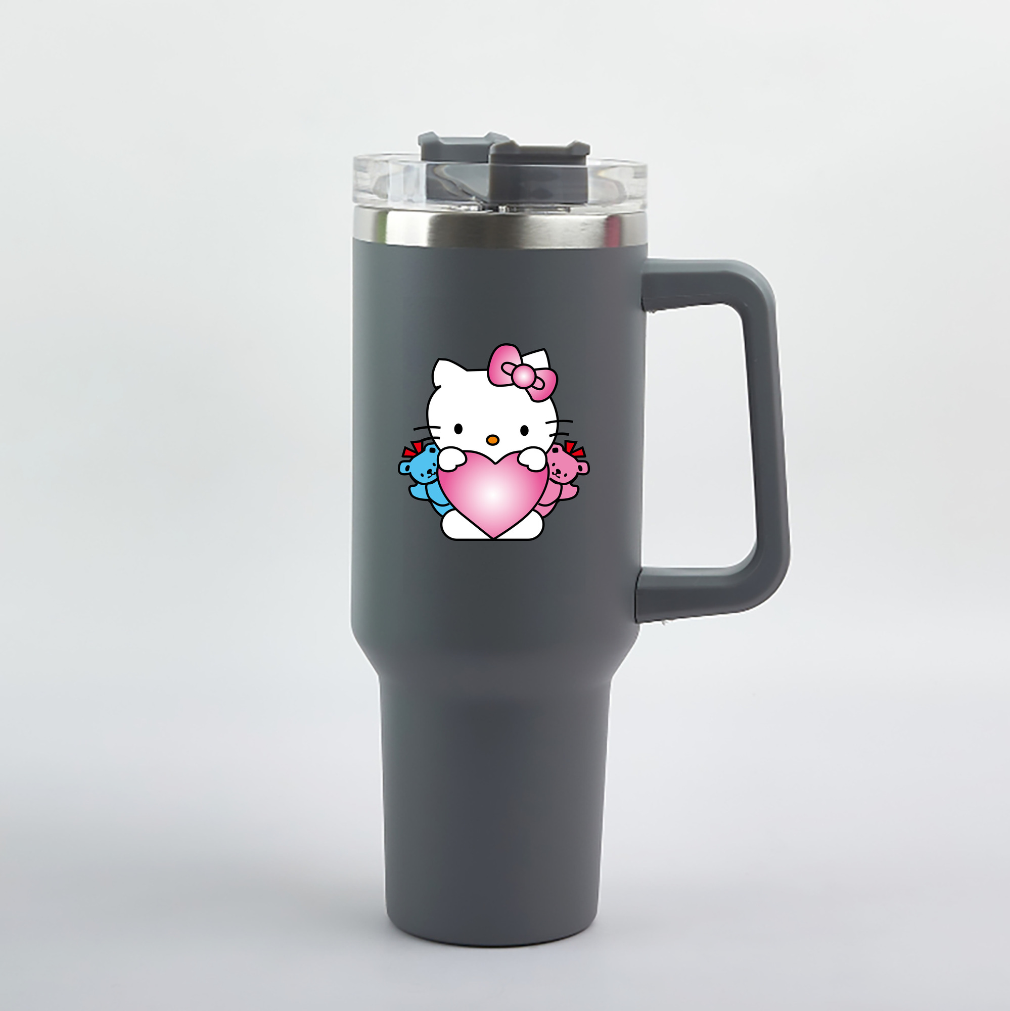 （画像用） Hello Kitty ハローキティ 1200mL車用タンブラー（カラープリント）