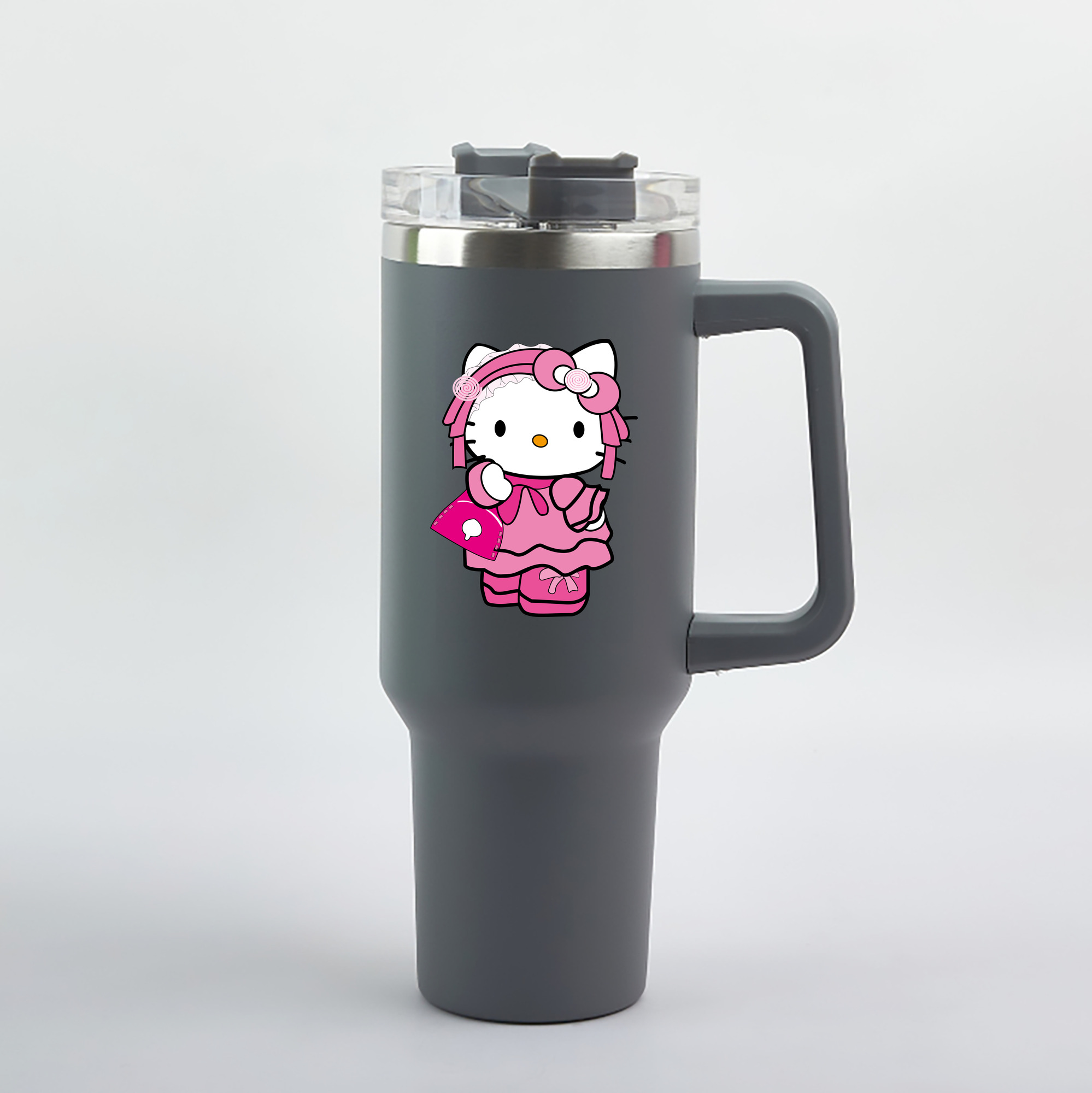 （画像用） Hello Kitty ハローキティ 1200mL車用タンブラー（カラープリント）