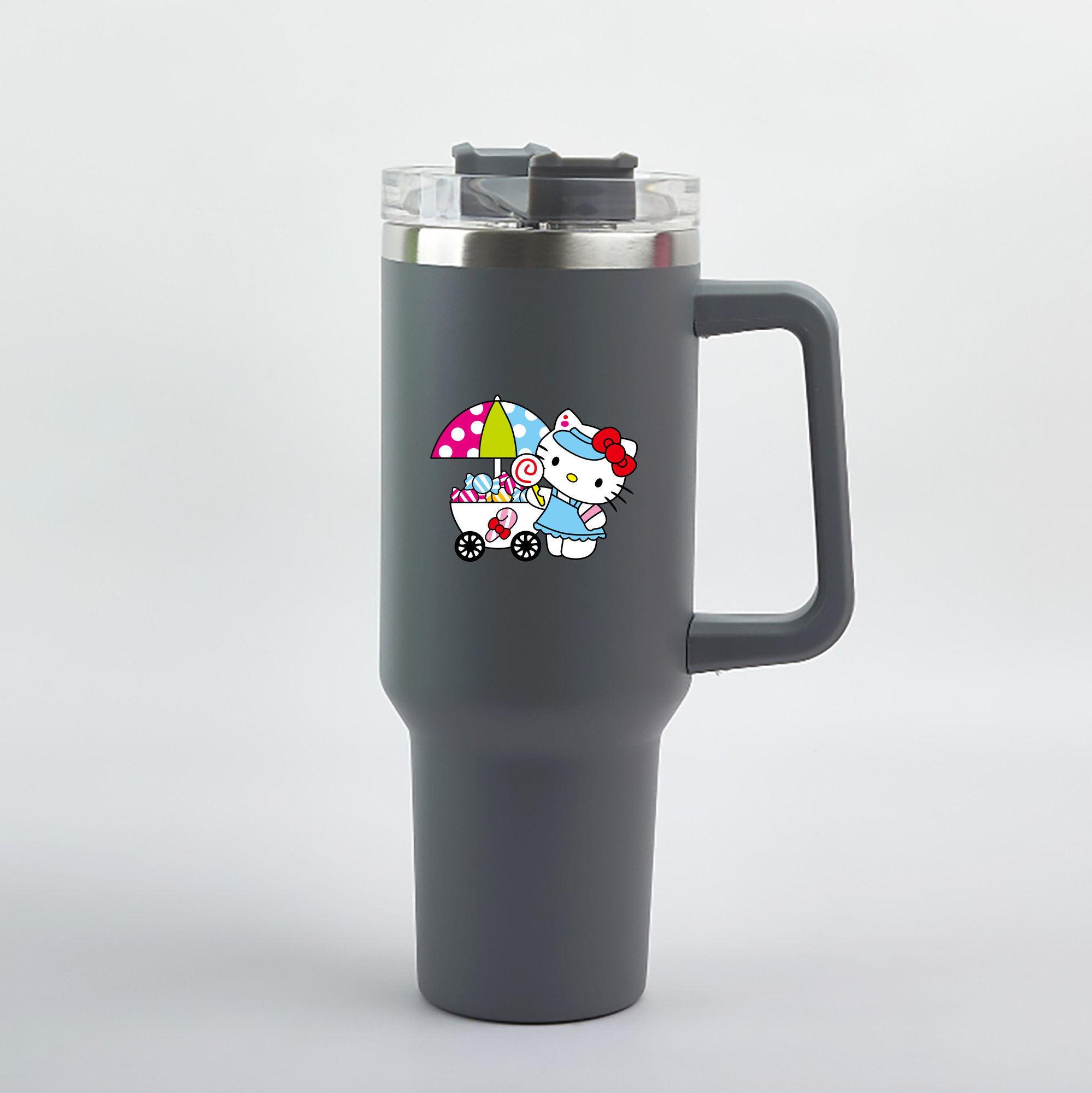 （画像用） Hello Kitty ハローキティ 1200mL車用タンブラー（カラープリント）