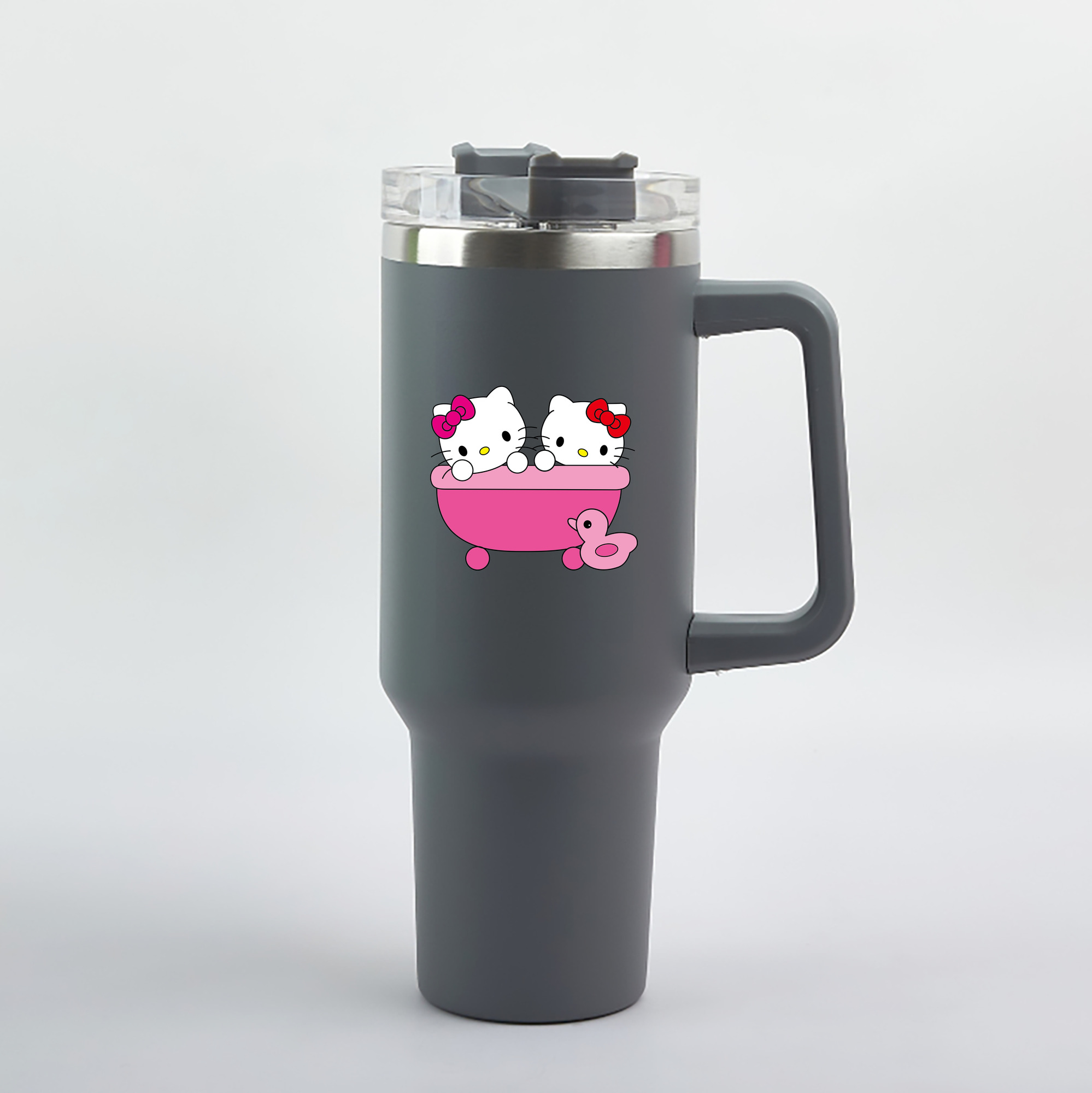 （画像用） Hello Kitty ハローキティ 1200mL車用タンブラー（カラープリント）