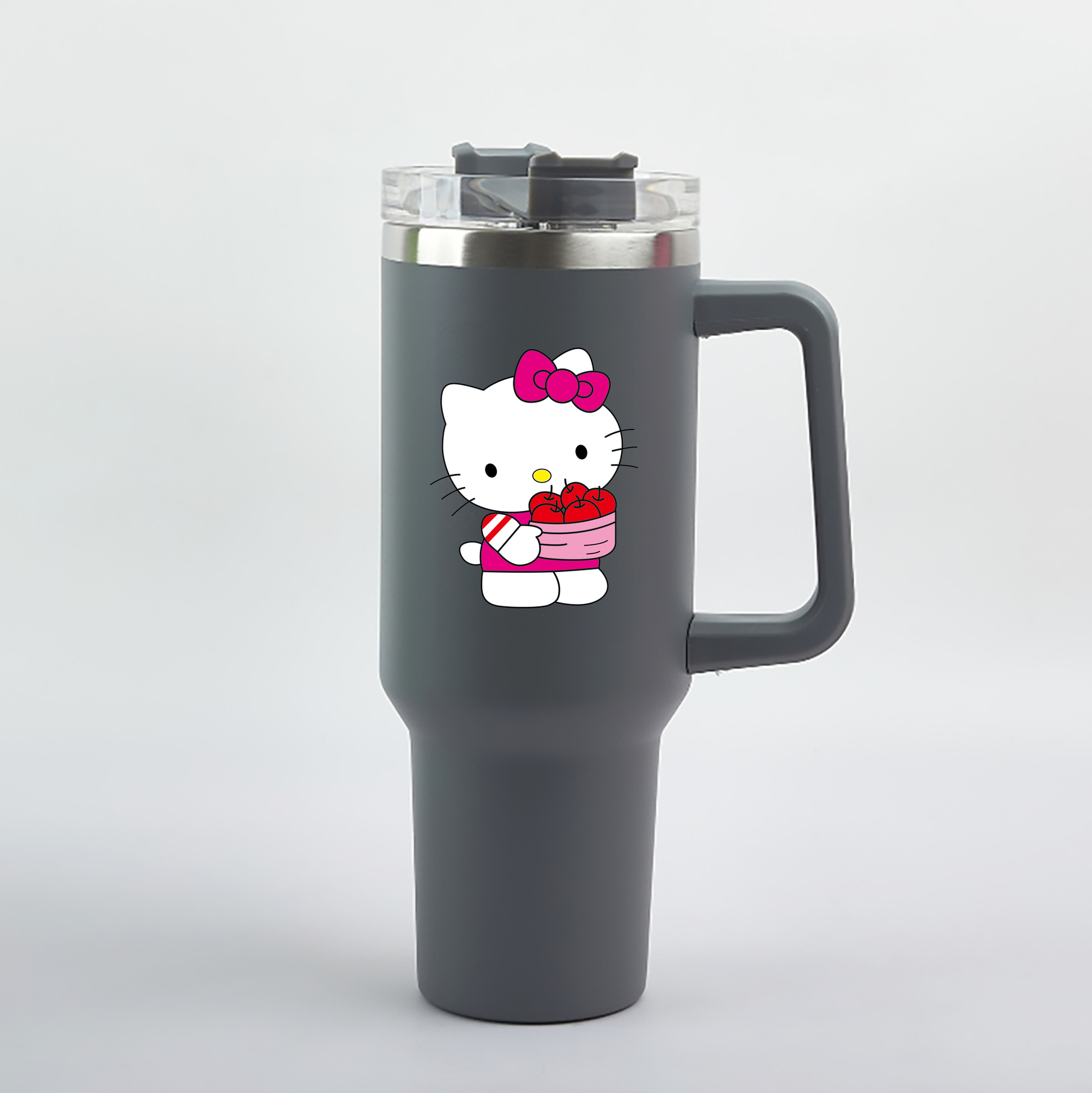 （画像用） Hello Kitty ハローキティ 1200mL車用タンブラー（カラープリント）
