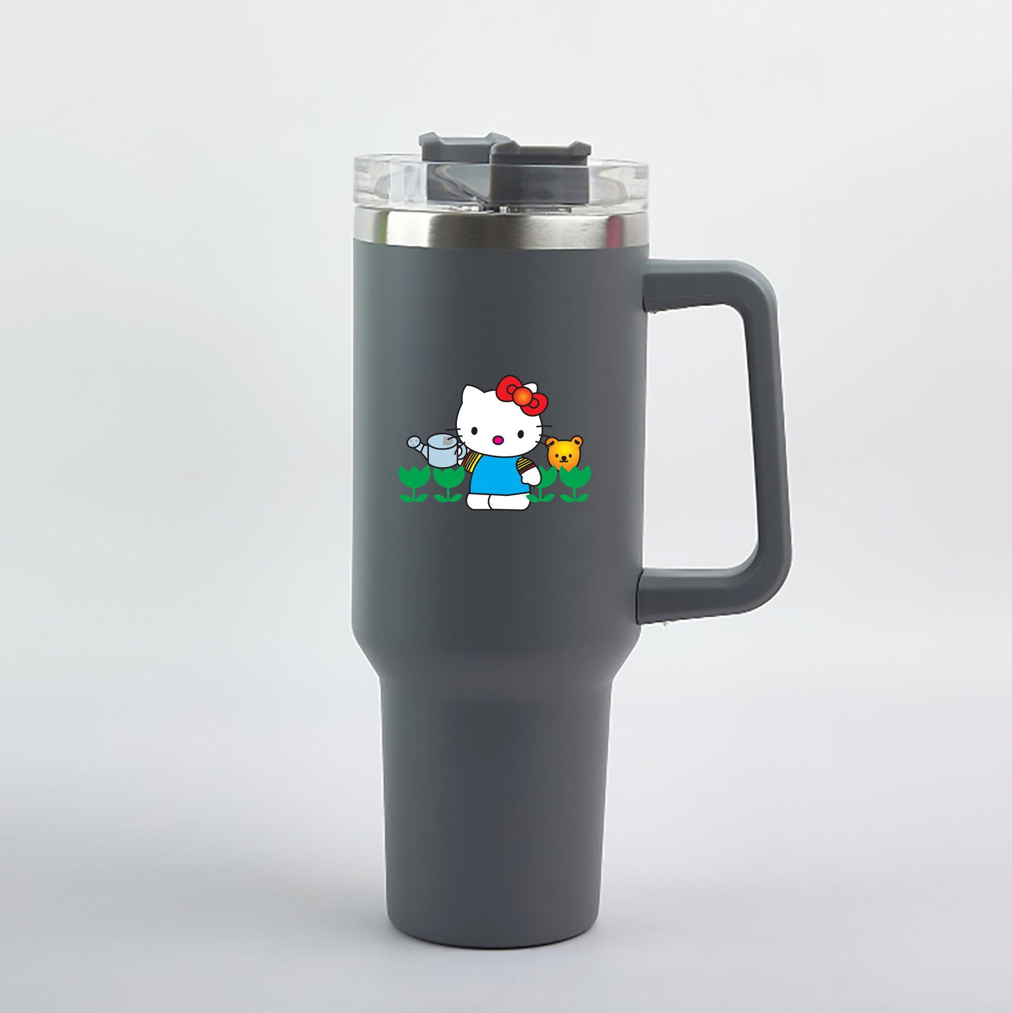 （画像用） Hello Kitty ハローキティ 1200mL車用タンブラー（カラープリント）